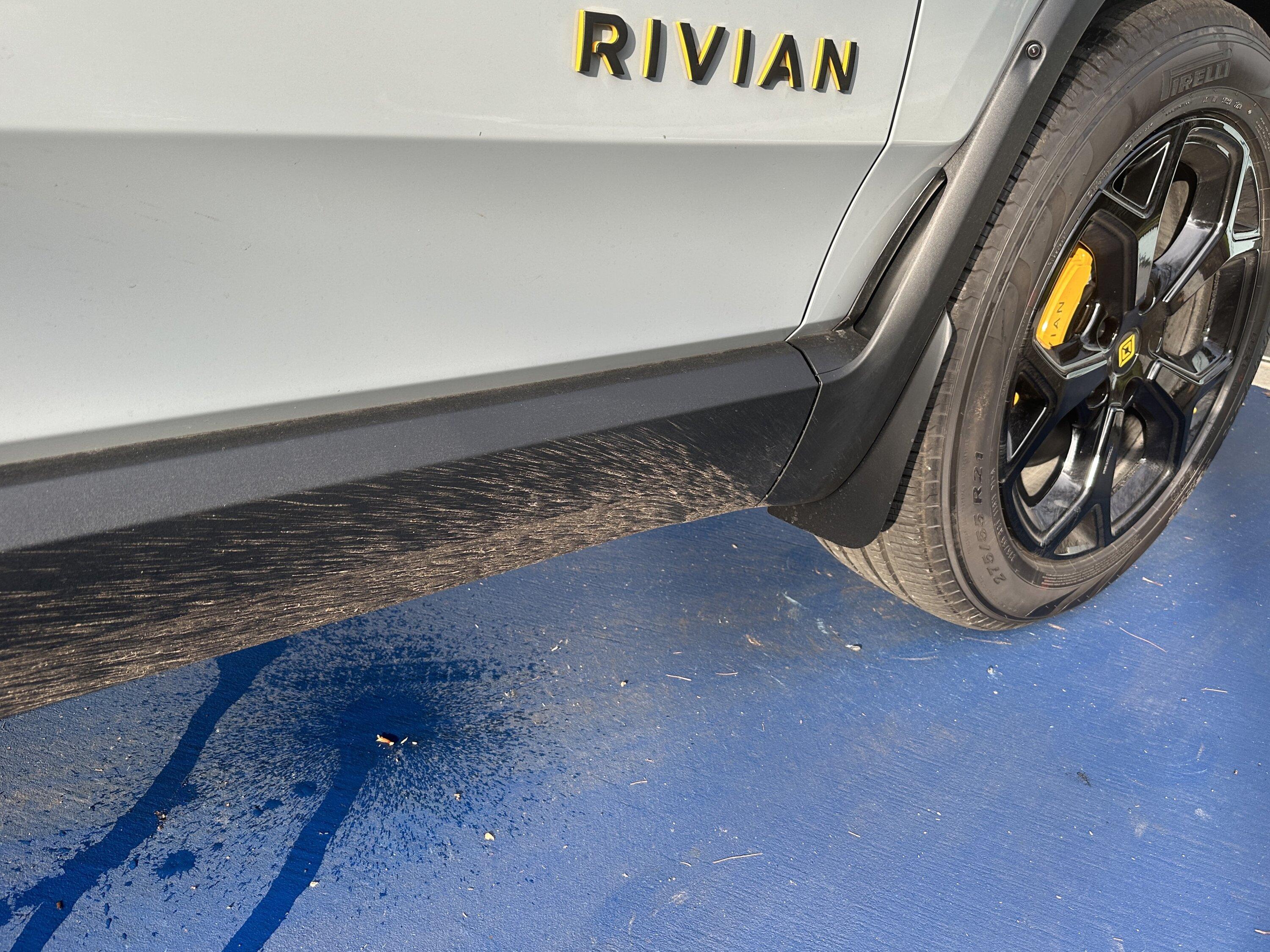 Rivian R1T R1S TWRAPS Mud Guards Installed on R1S Pics IMG_8925