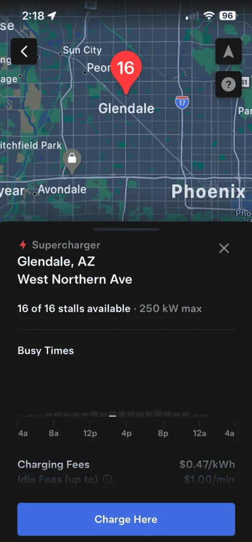 Rivian R1T R1S First magicdock Supercharger in AZ Screenshot 2023-12-26 223816