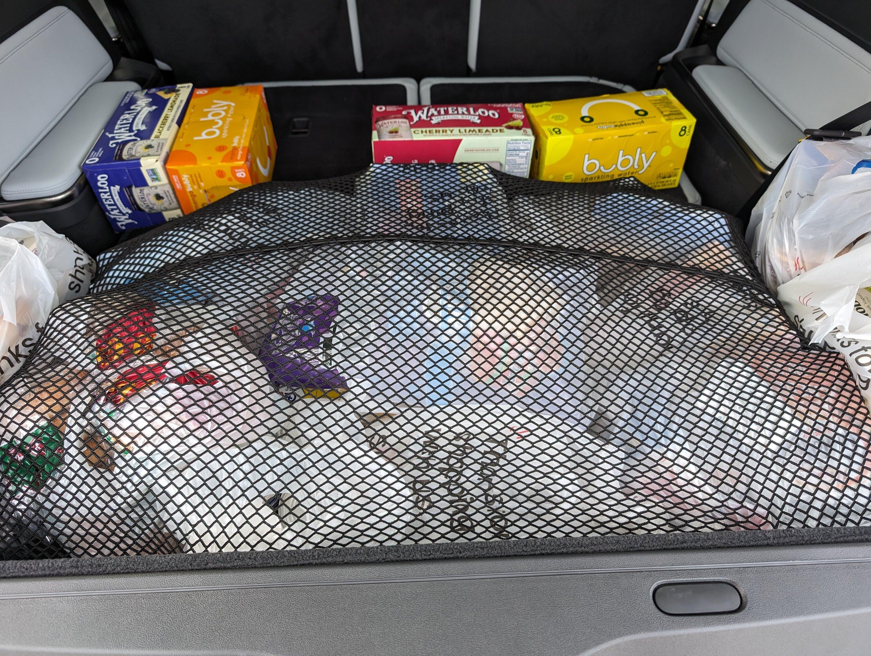 Rivian R1T R1S Suggestions for quality cargo net for R1S PXL_20231227_202240922