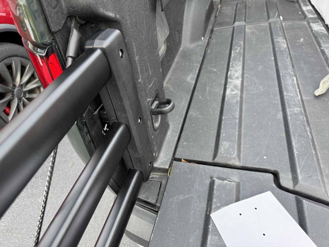 Rivian R1T R1S Rough Country Bed Extender installed with some mods IMG_4504 Lar