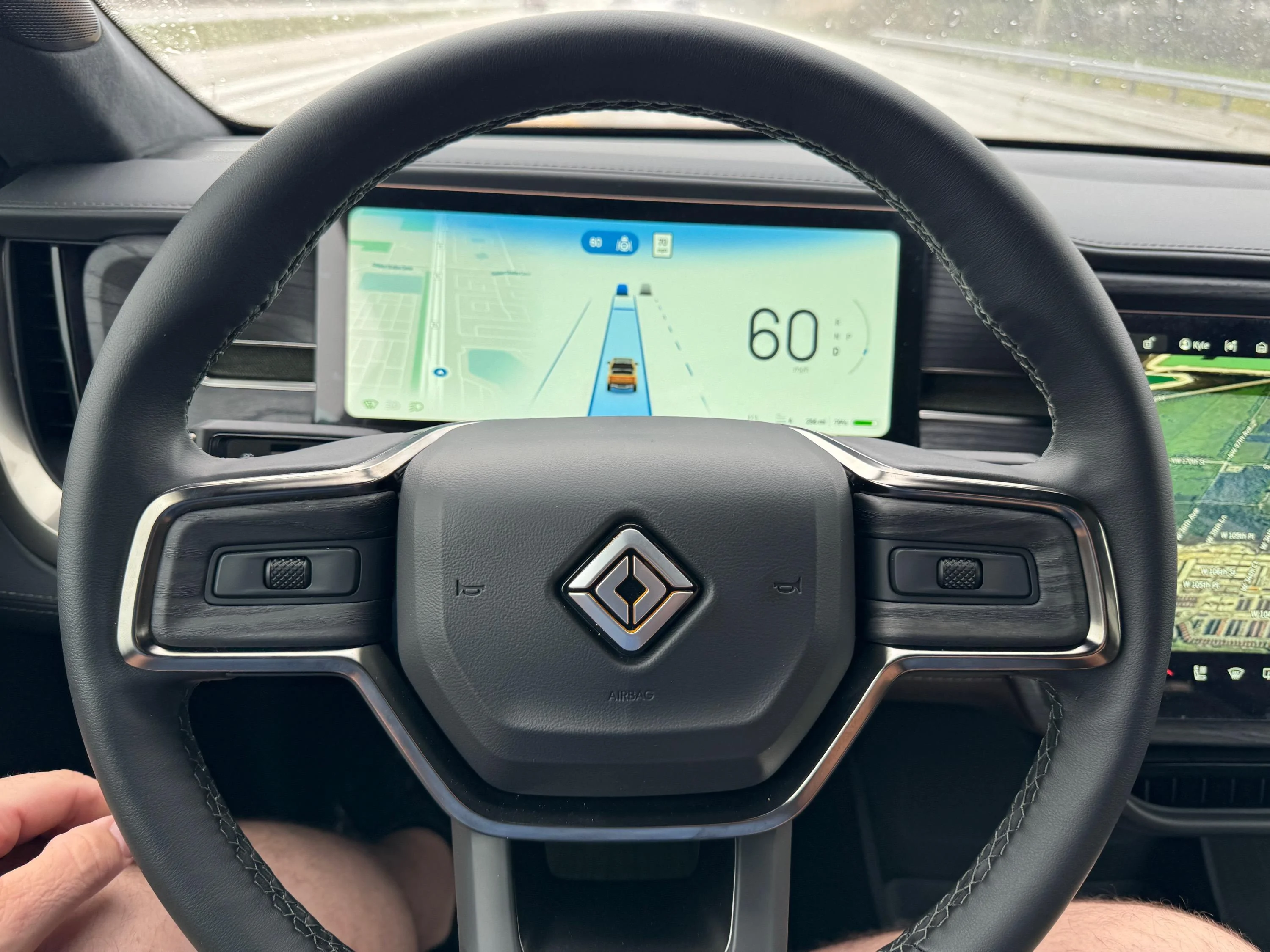 Rivian R1T R1S Steering wheel off kilter IMG_6066