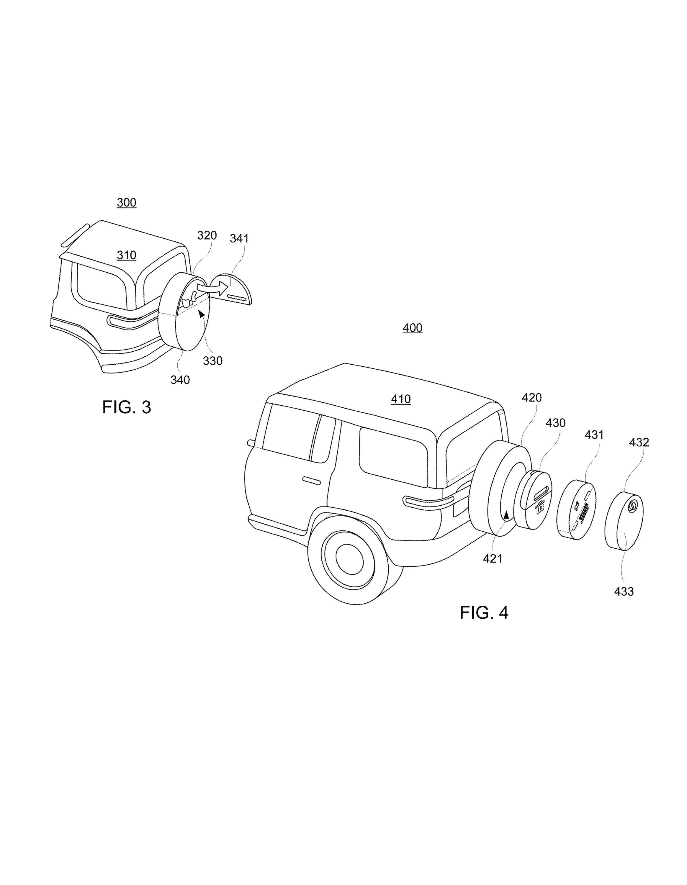 Rivian R1T R1S Rivian R1S Full Sized Spare Tire Patent w/ waste can, a food cooler, or a first aid kit Untitled (3)