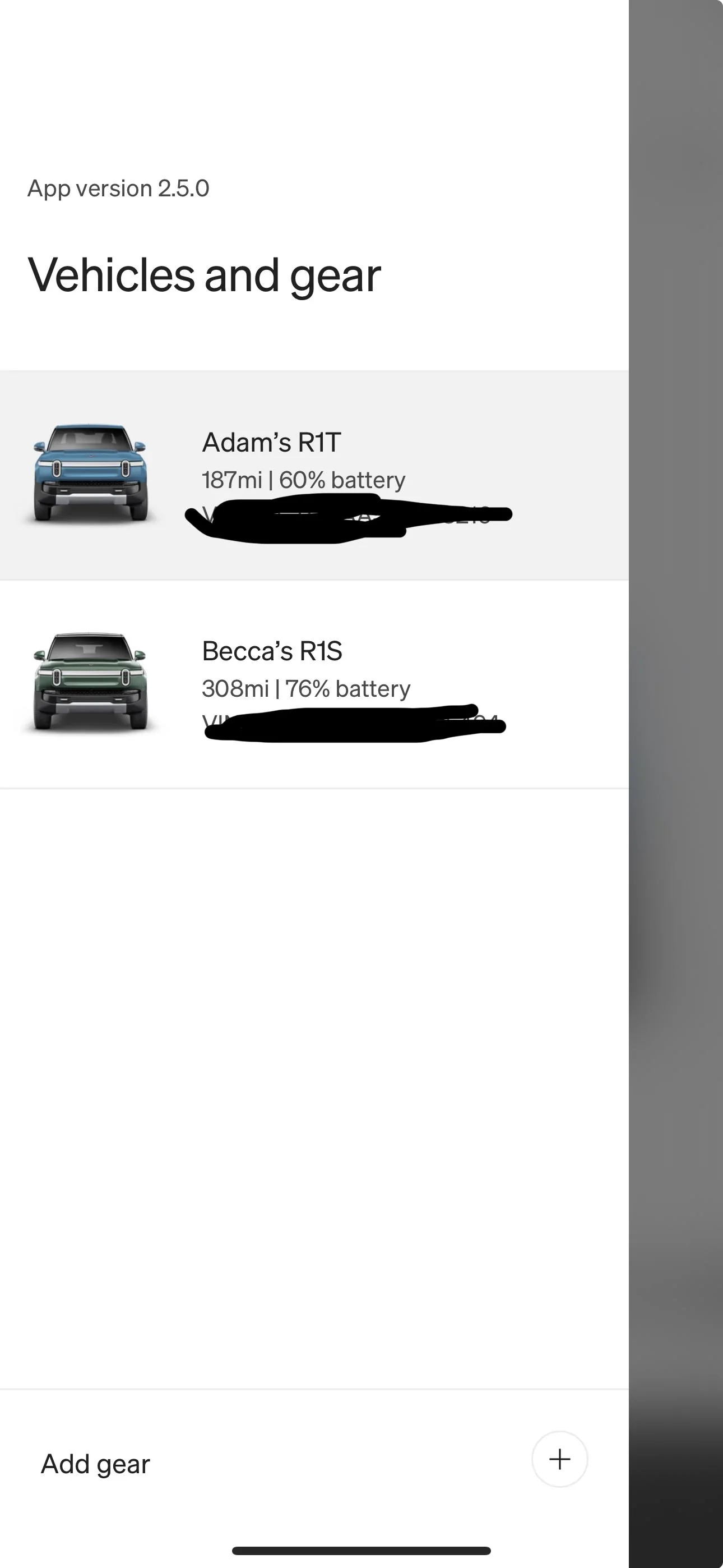 Rivian R1T R1S Question for owners of 2+ Rivians IMG_1390