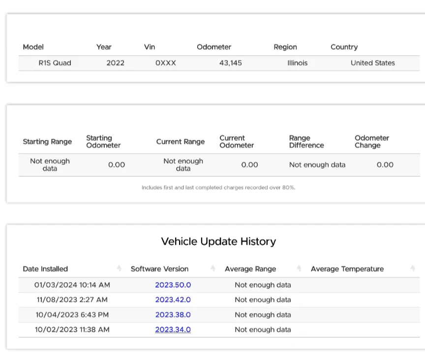 Rivian R1T R1S Software Update 2023.50 -- Scheduled battery preconditioning & other useful improvements! Screenshot_20240103-211421