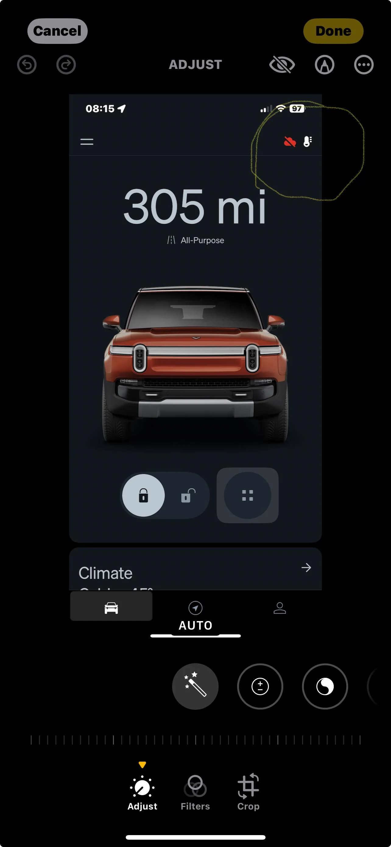Rivian R1T R1S A new owner question about the connectivity icon IMG_6823
