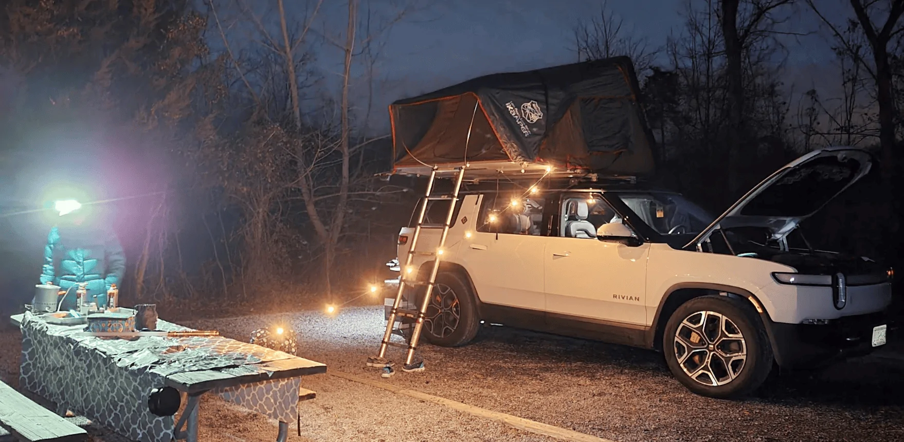Rivian R1T R1S 2,333 mi Winter Trip from New York to Georgia in R1S with an iKamper 1704385770656