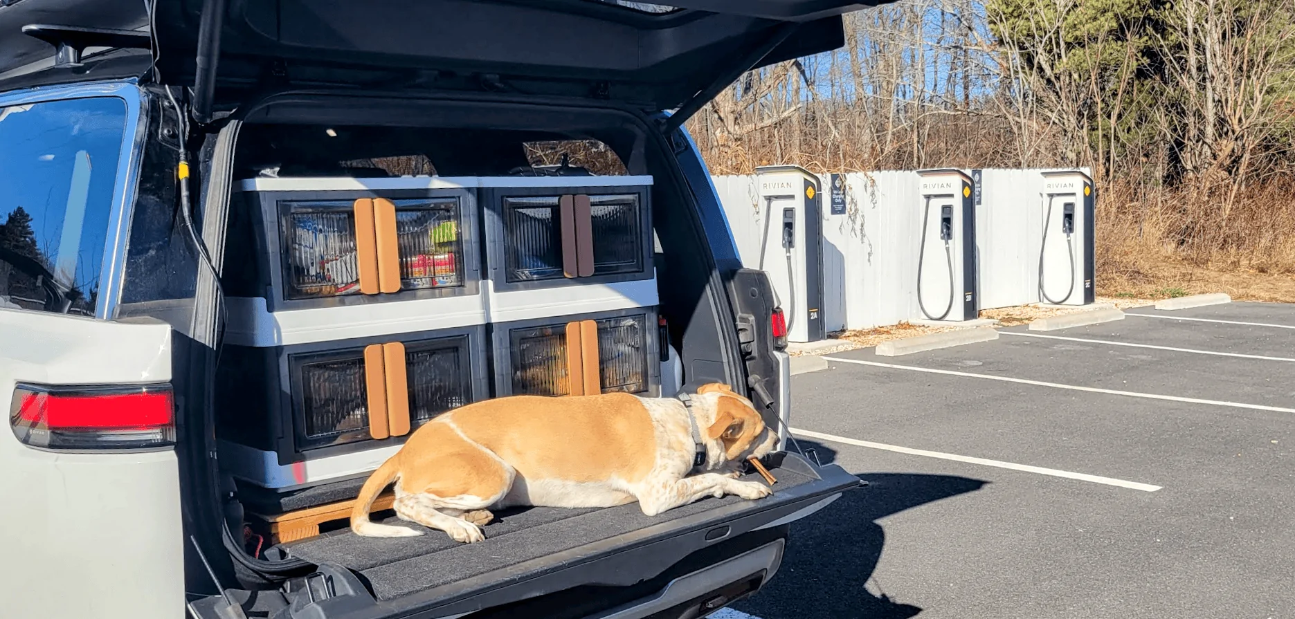 Rivian R1T R1S 2,333 mi Winter Trip from New York to Georgia in R1S with an iKamper 1704386036609