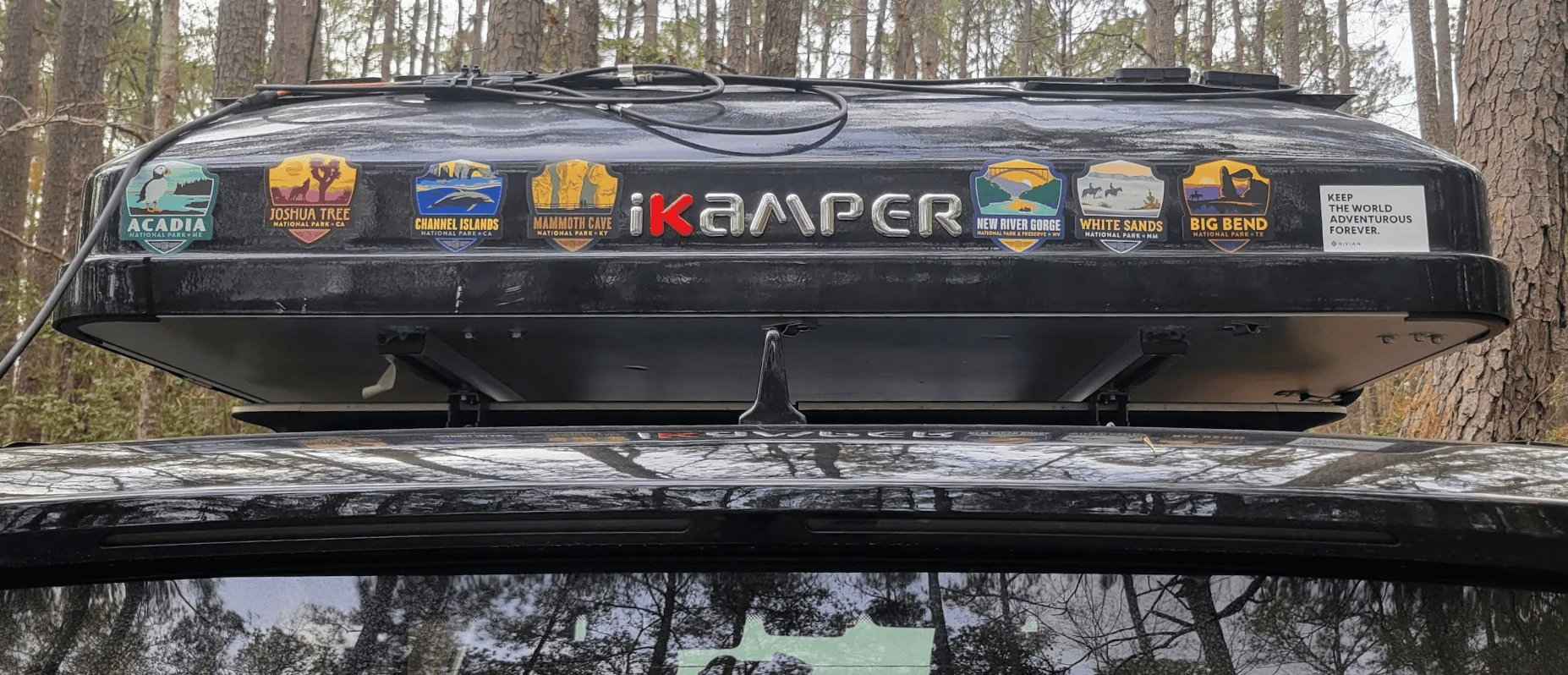Rivian R1T R1S 2,333 mi Winter Trip from New York to Georgia in R1S with an iKamper 1704386680817