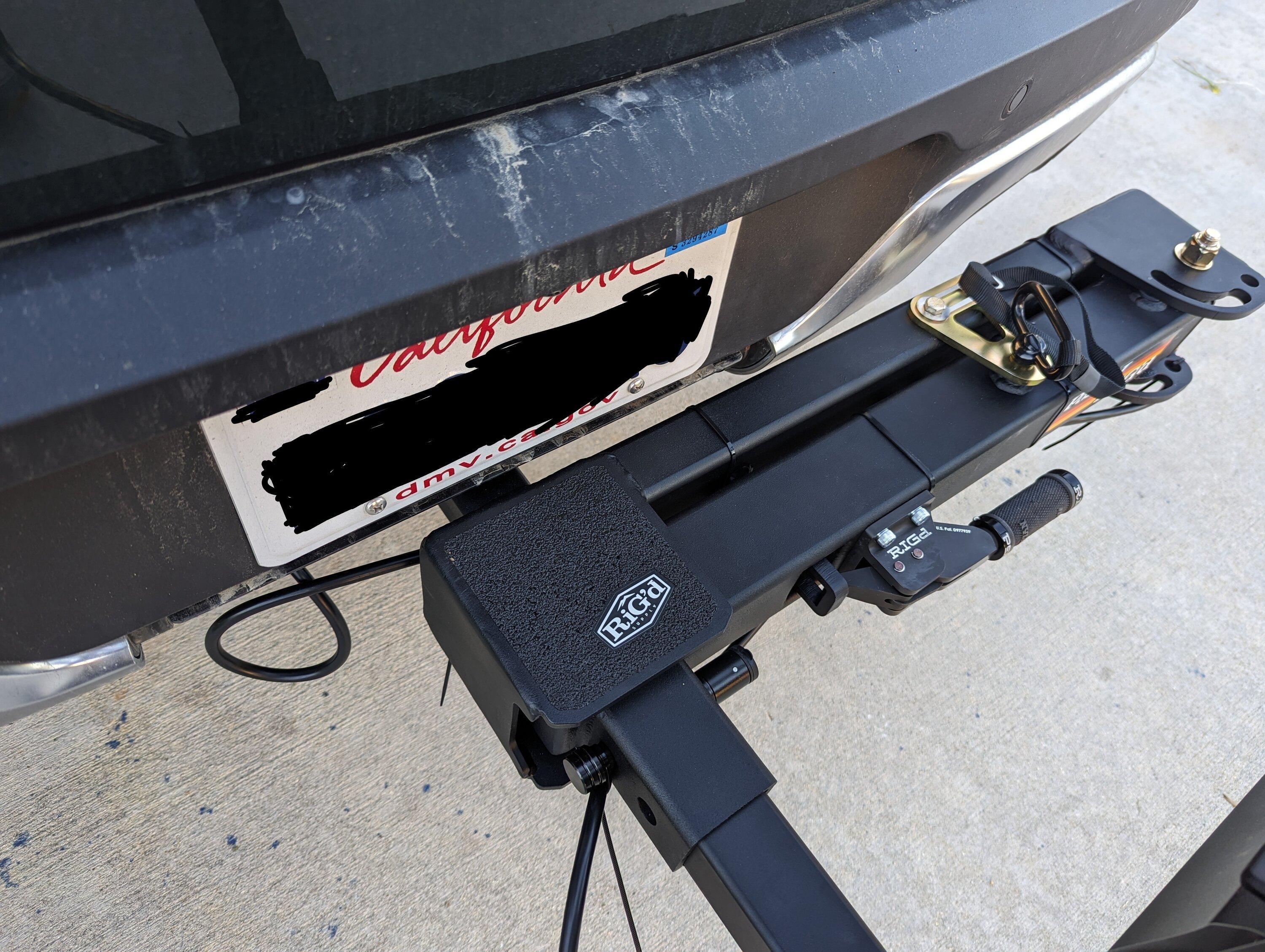 Rivian R1T R1S Hitch Mounted Spare Tire Carrier PXL_20240106_001204715~2