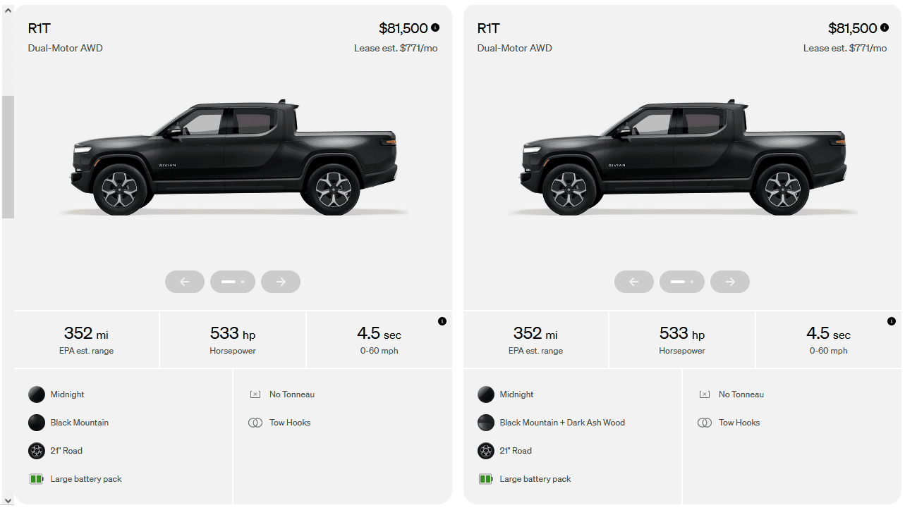 Rivian R1T R1S R1S demand slowing down? 1704722906638