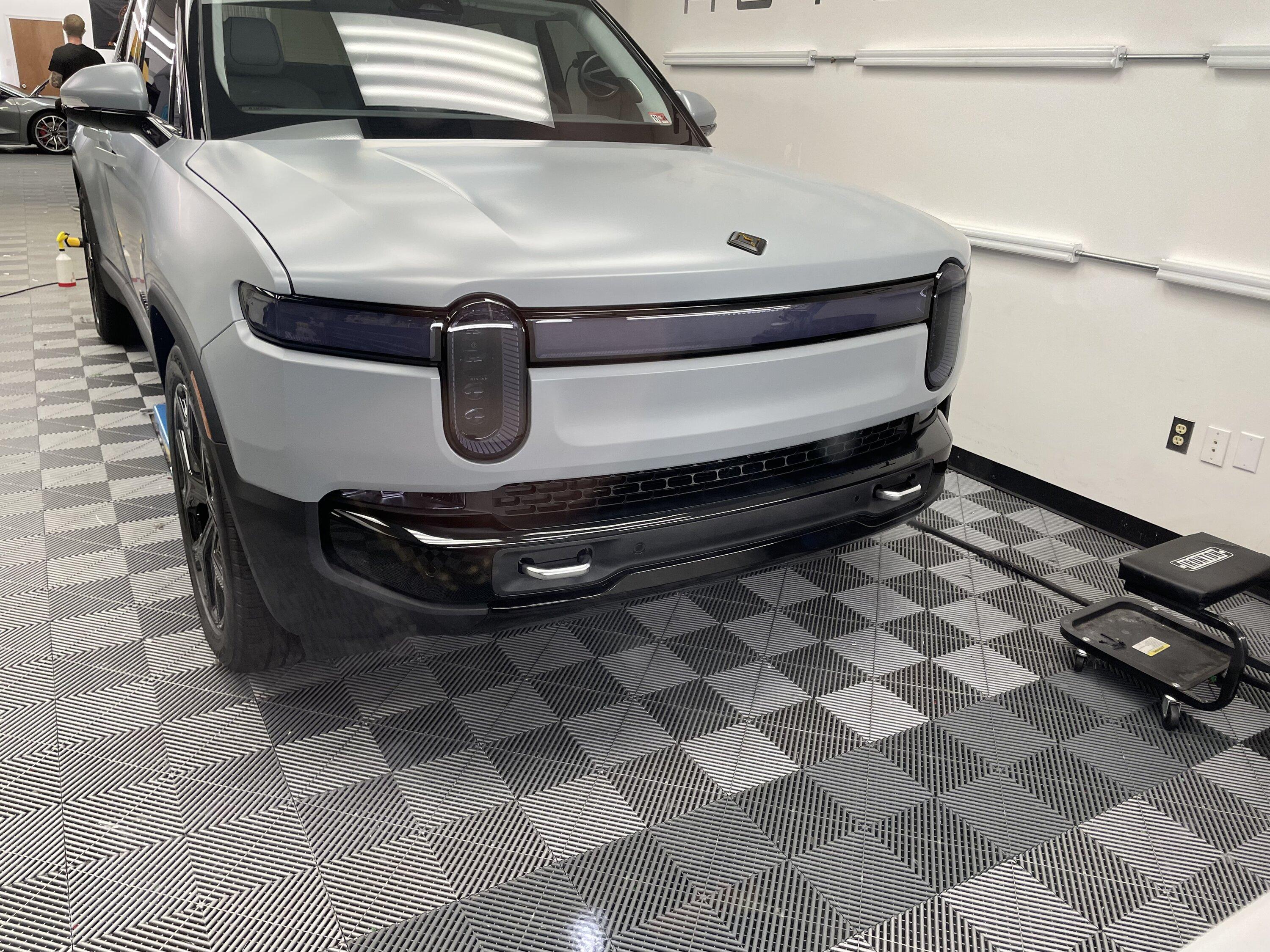 Rivian R1T R1S UPDATE: Blackout lightbar decal added + applied vinyl to break up the controversial front end on my Rivian 72226612604__D872094A-22D7-4F44-9A95-C1B93AB9CAAC