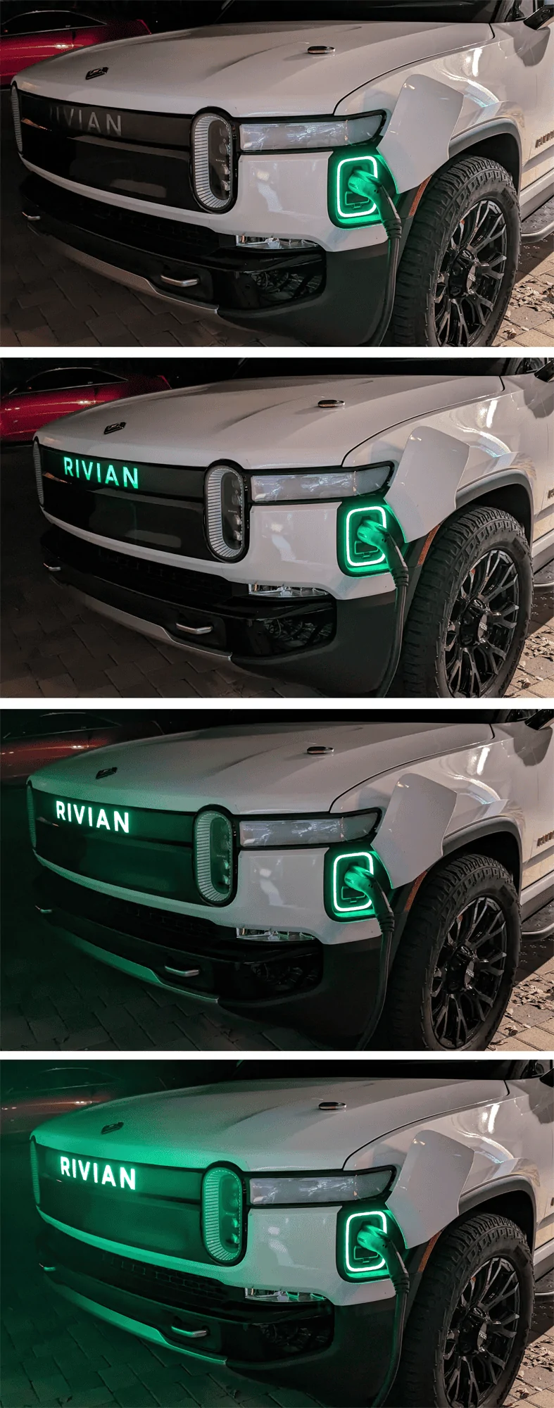Rivian R1T R1S UPDATE: Blackout lightbar decal added + applied vinyl to break up the controversial front end on my Rivian 1704864505858