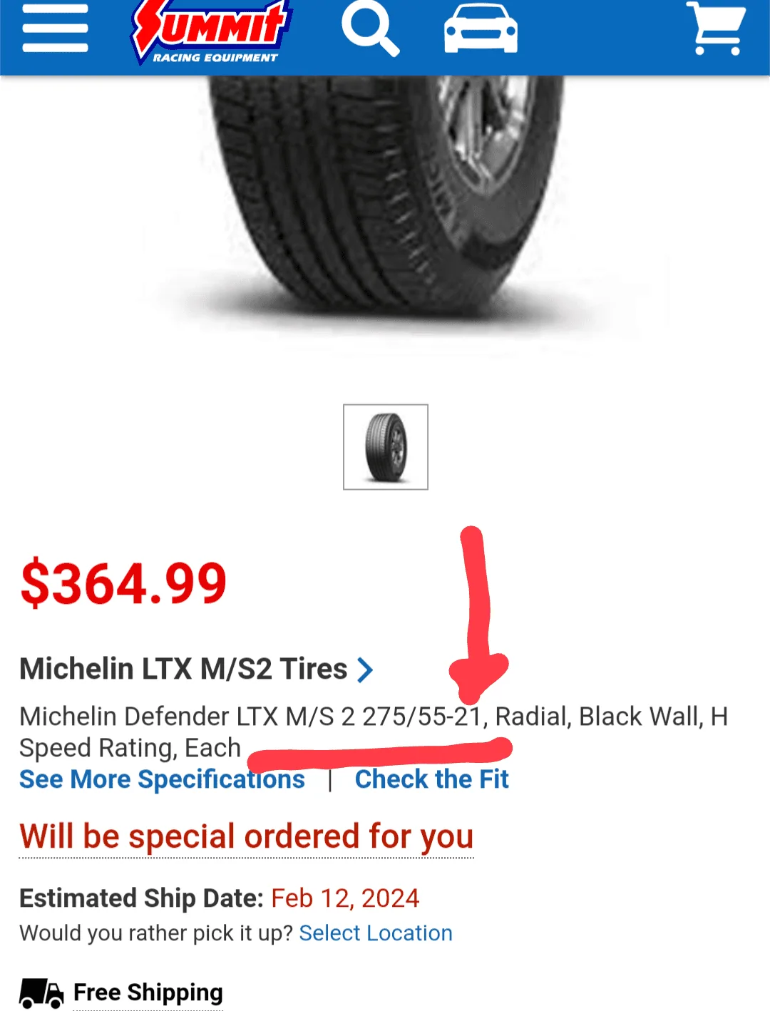 Rivian R1T R1S New 21" tire option - Michelin Defender LTX M/S 2 275/55-21 @ $380 Screenshot_20240110-031118