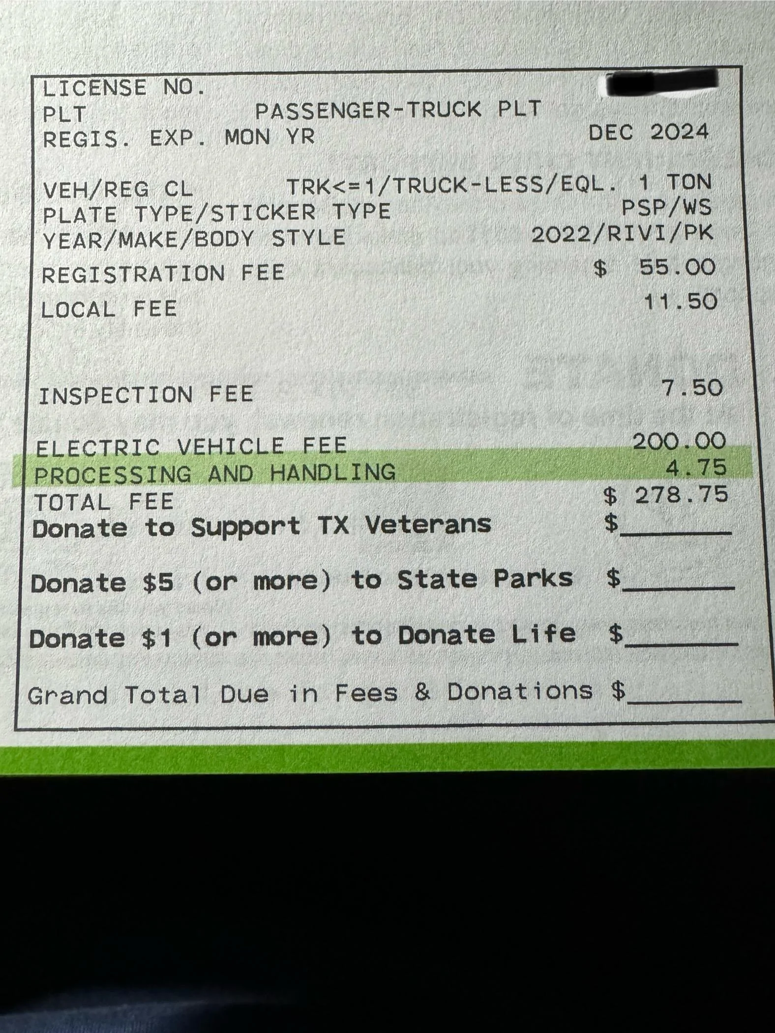 Rivian R1T R1S State EV Fees - IMG_4492