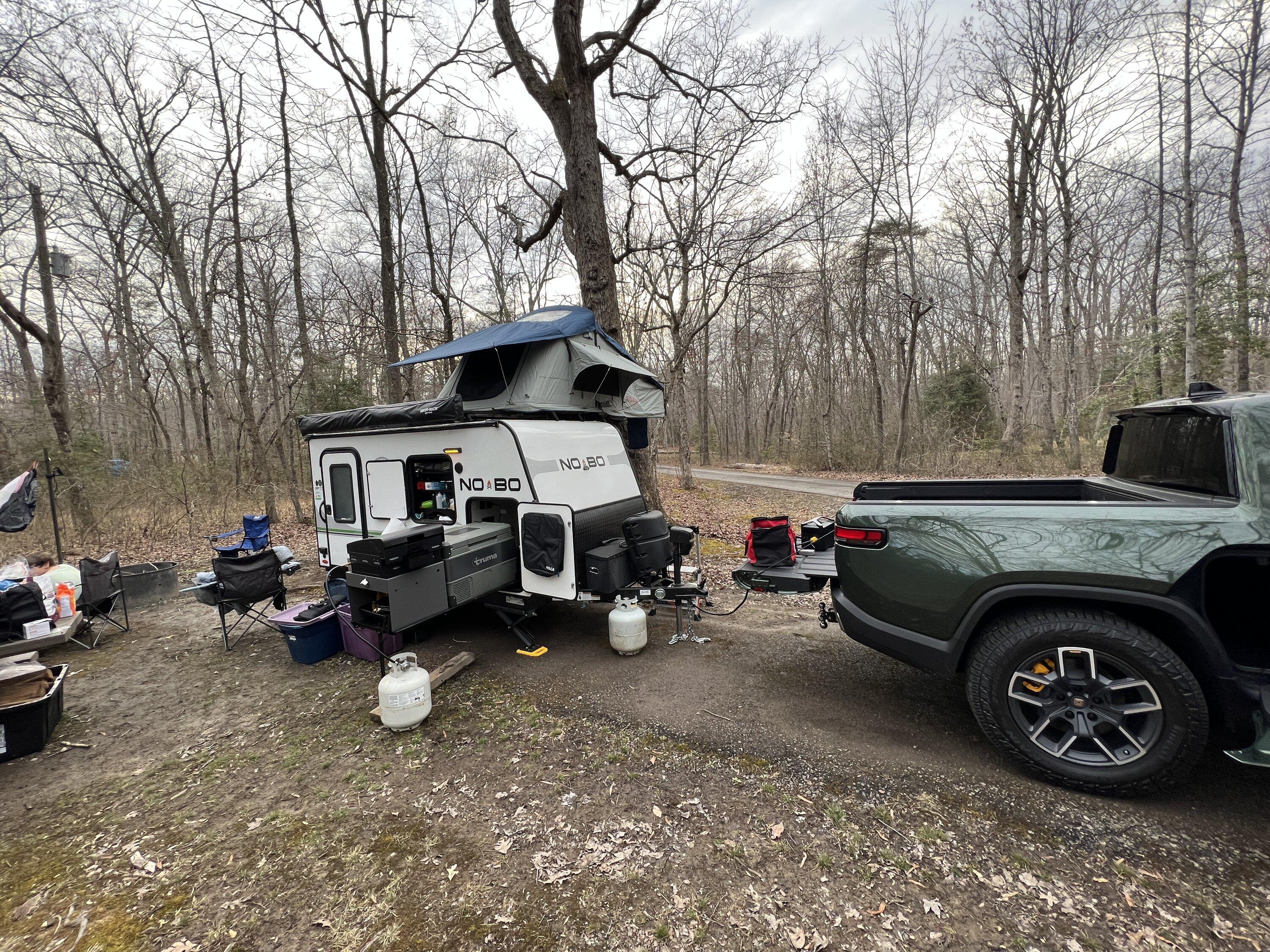 Rivian R1T R1S Small EV friendly camper with RTT IMG_2645