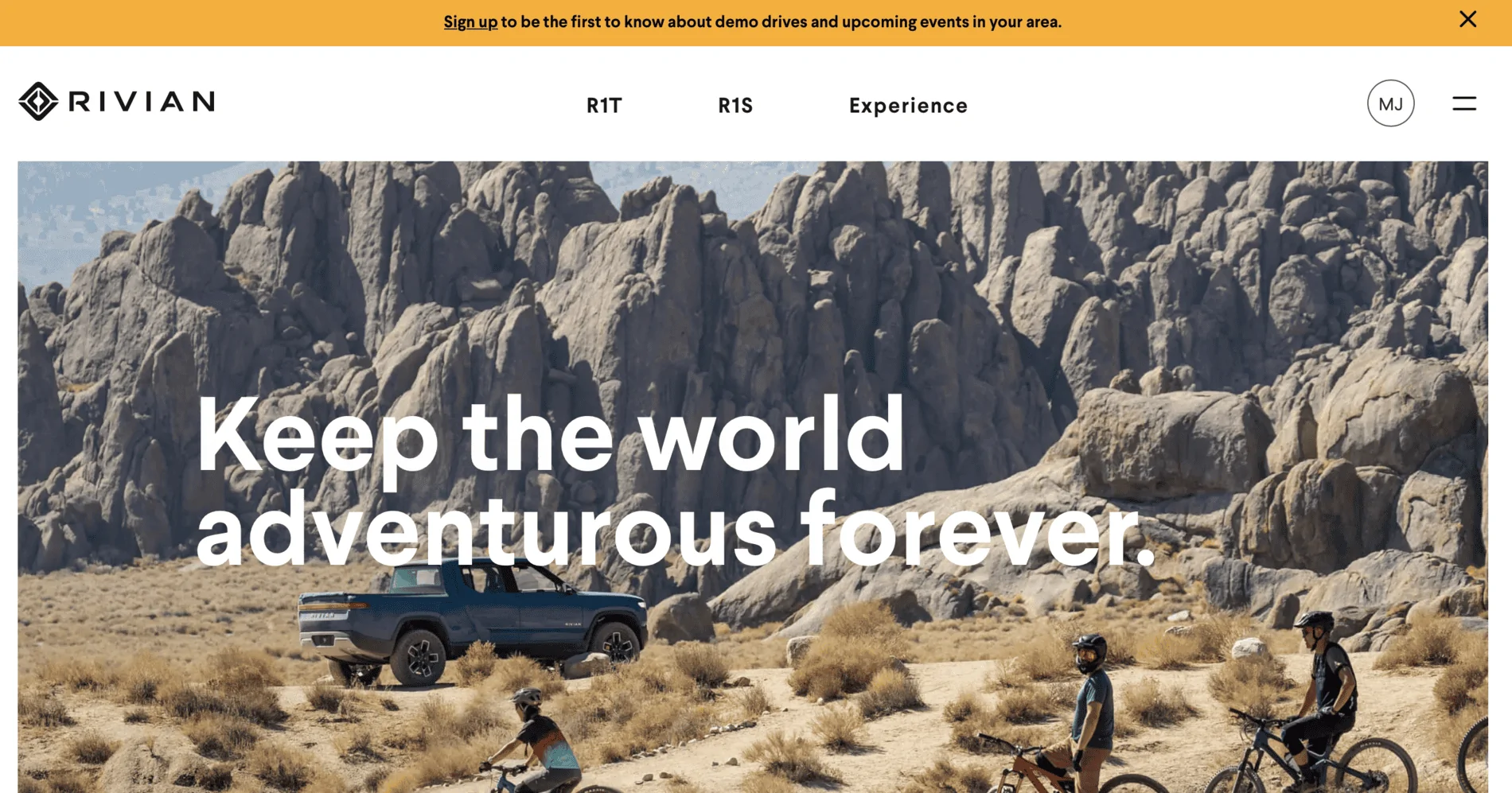 Rivian R1T R1S Test Drive Invitations are arriving! And First Mile events tab now available 1631314238571