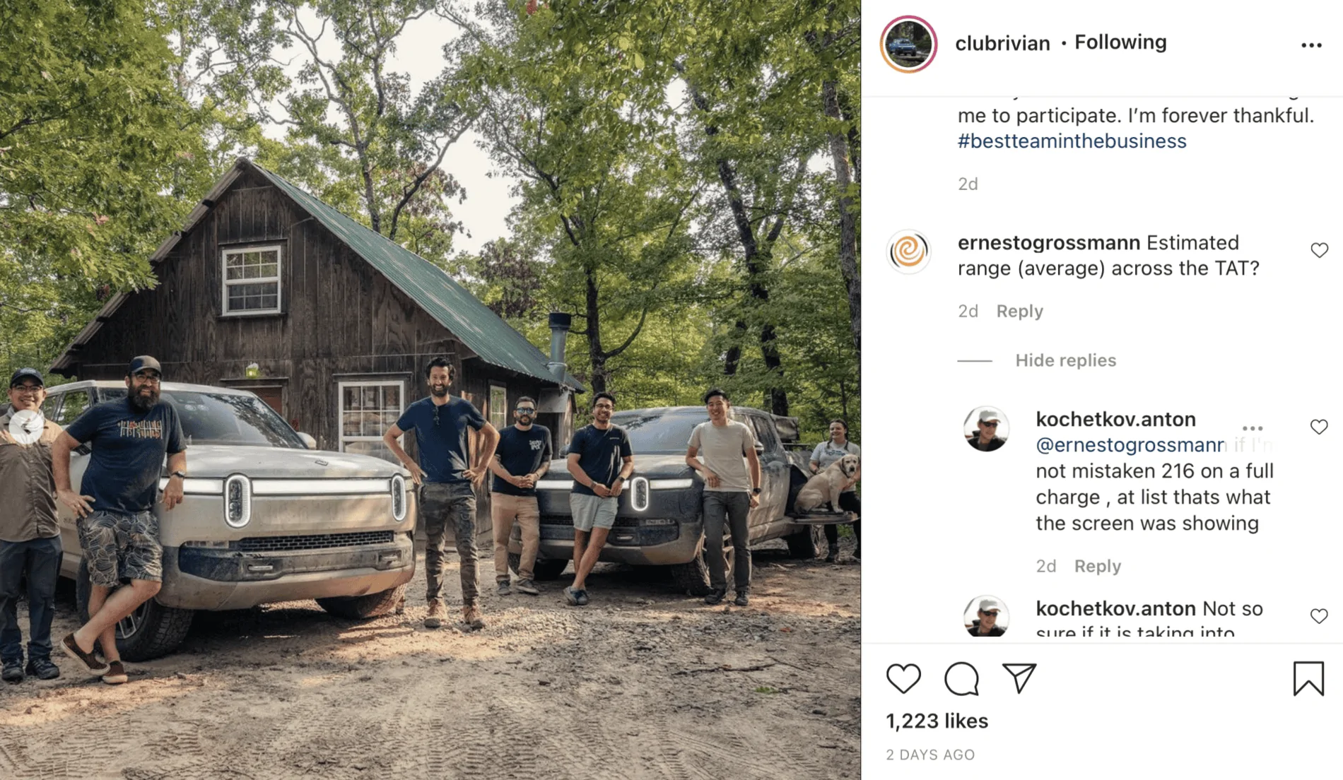 Rivian R1T R1S Mode and Range info from the MT video 1631323329842