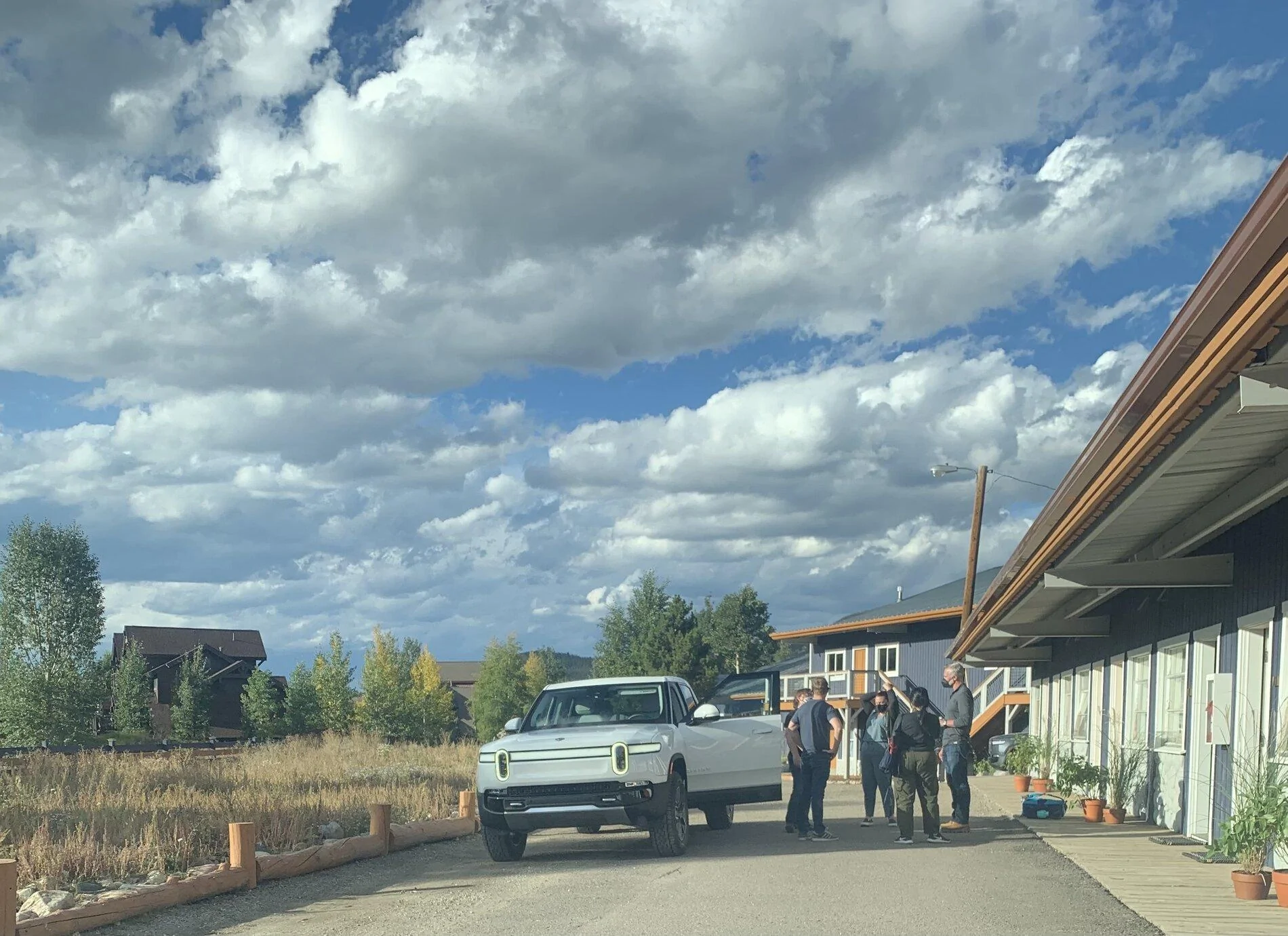 Rivian R1T R1S Truckload of R1T spotted heading to Colorado IMG_6579