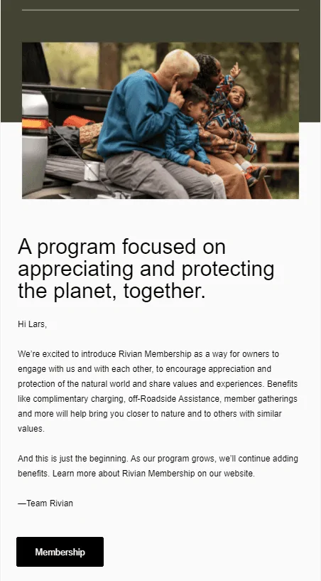 Rivian R1T R1S Official: RIVIAN MEMBERSHIP Announced [1 year free trial beginning at day of delivery] 1631812998228