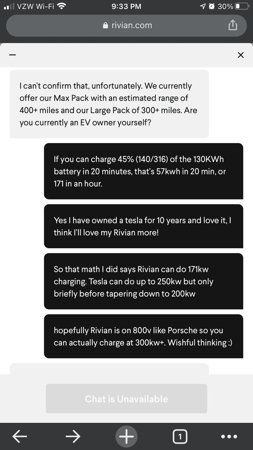 Rivian R1T R1S Max charging speed 273ECB42-754B-41BC-8B14-67BC7700CD83