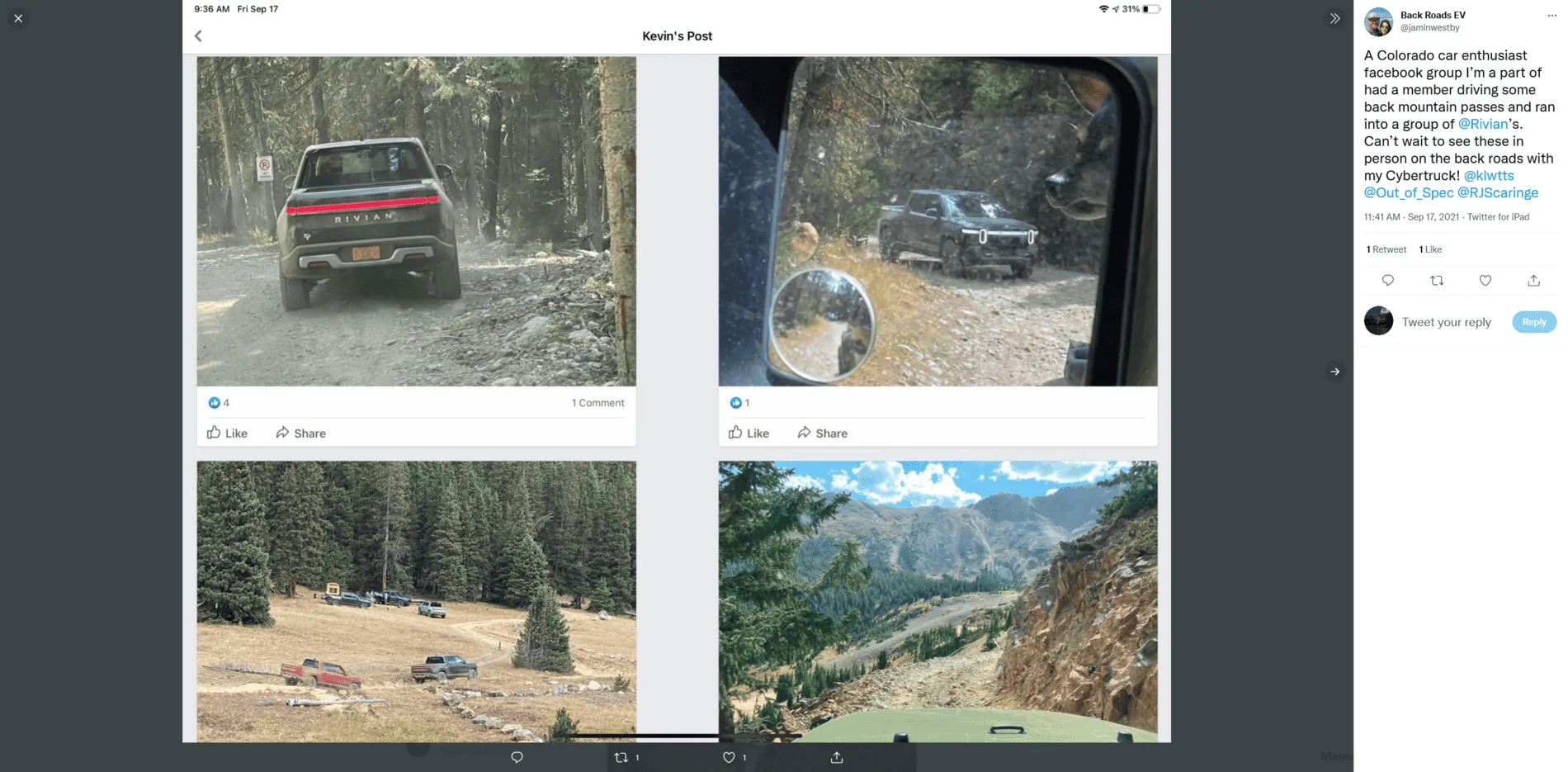 Rivian R1T R1S Real Rivian Photos & Videos 1631894761612