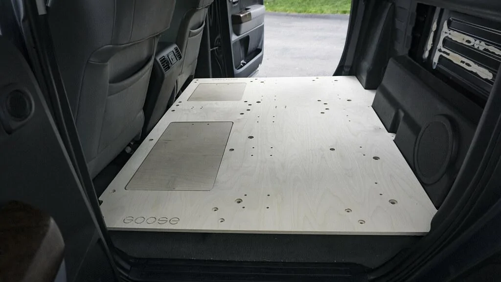 Goose rear seat delete for Toyota Tundra Crewmax.webp