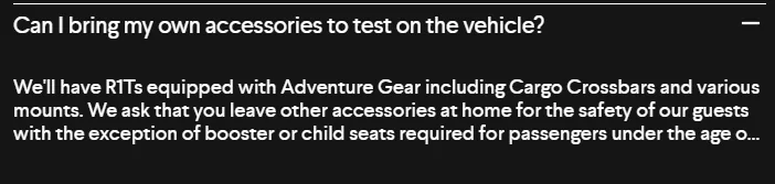 Rivian R1T R1S Test Drive Invitations are arriving! And First Mile events tab now available 1632157082795