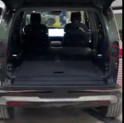 Rivian R1T R1S Hauling sheet goods / long lumber in R1S rivian_trunk