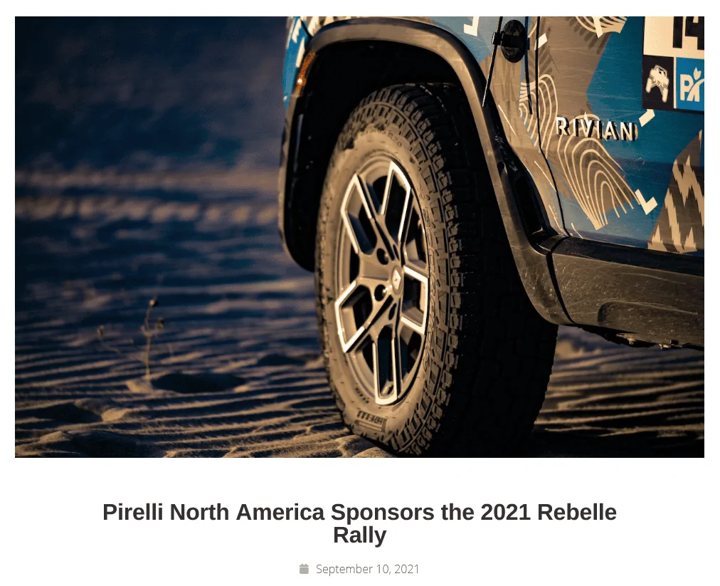 Rivian R1T R1S R1T set for Rebelle Rally 2021 [Oct 7th - 16th] 1632417124245