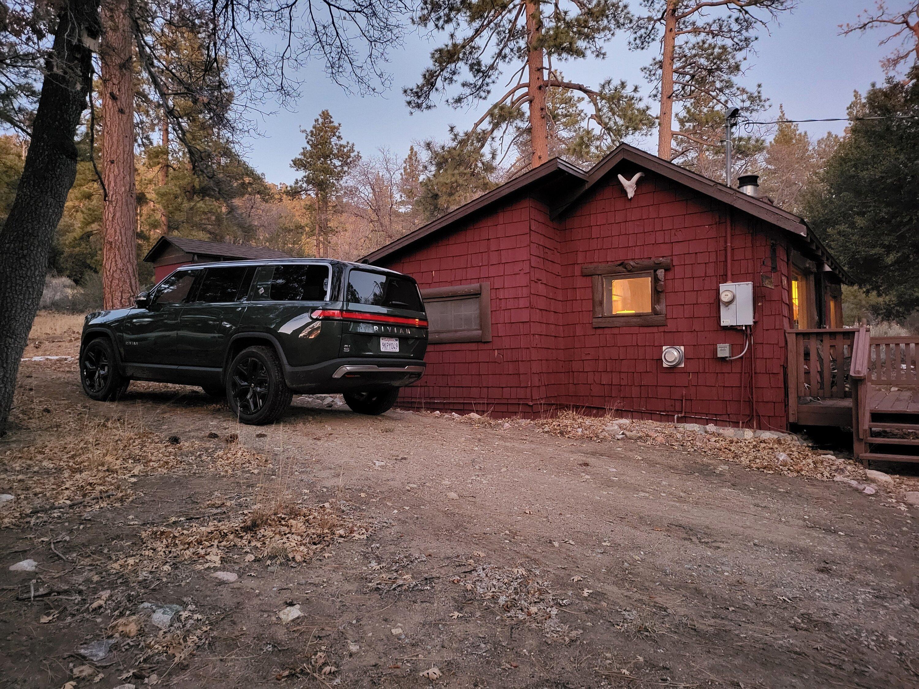 Rivian R1T R1S Ski weekend in Big Bear 20240113_171802