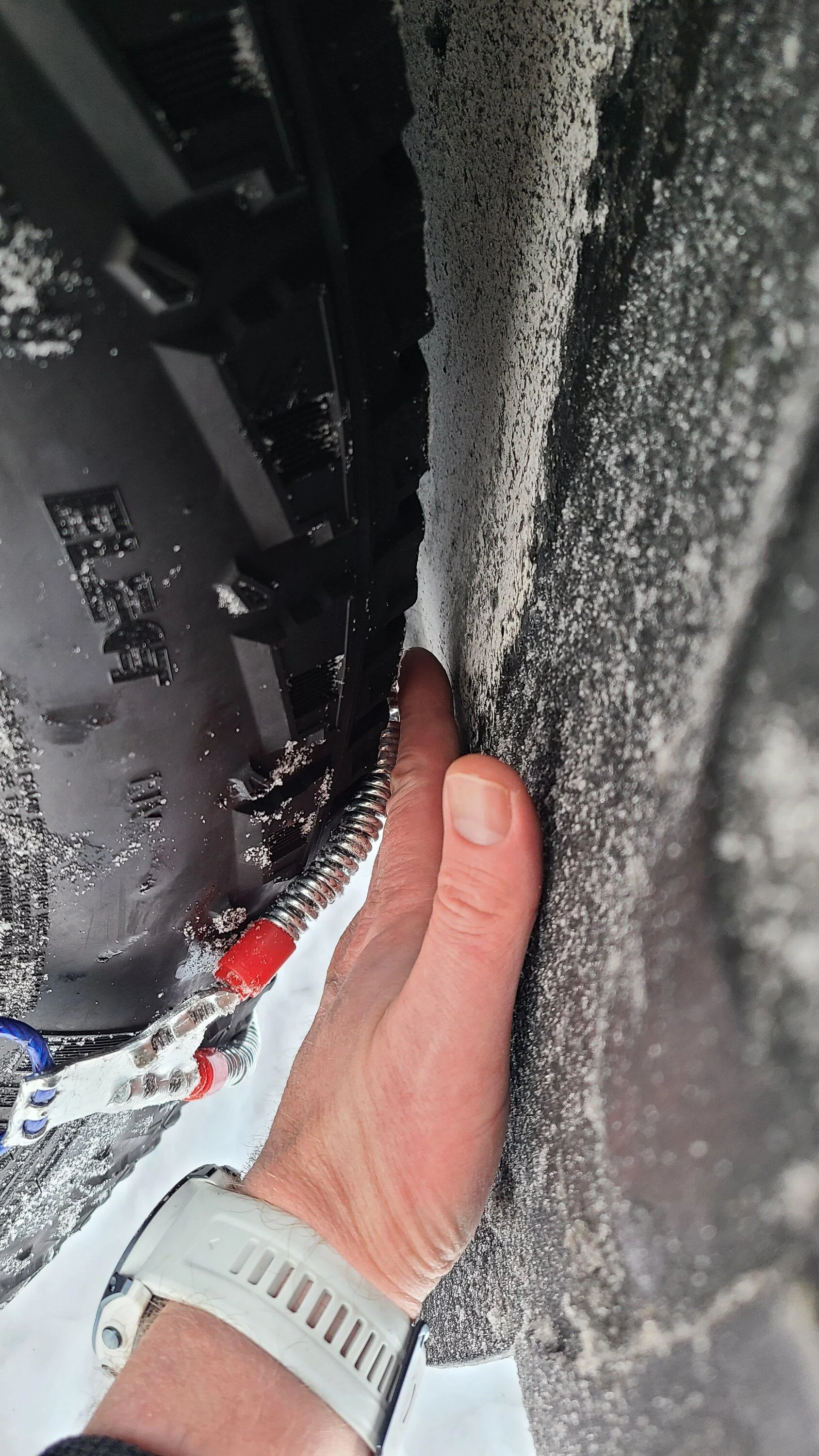 Rivian R1T R1S Snow / ice chains on a quad R1T? 20240114_111344