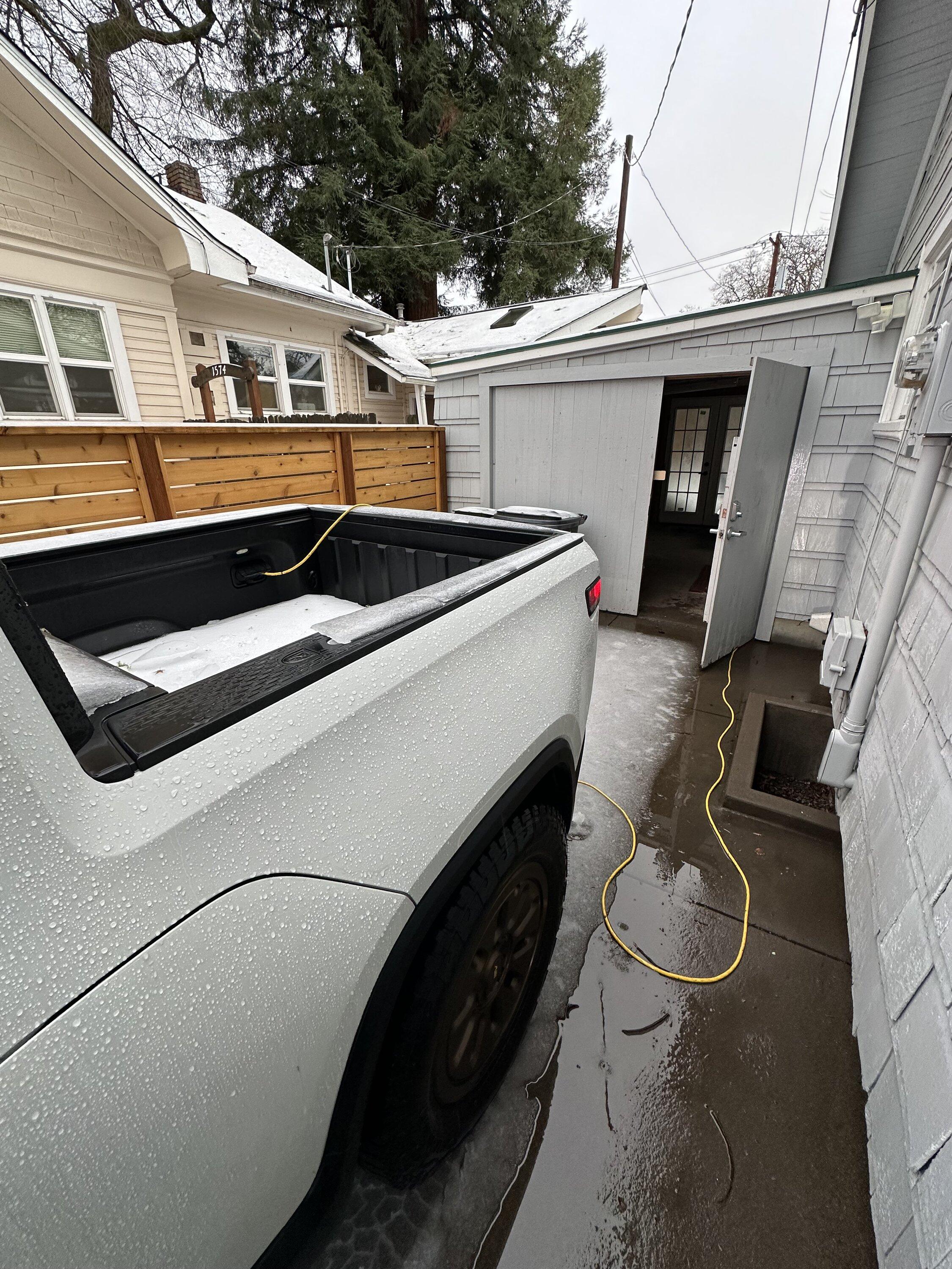 Rivian R1T R1S R1T AC Power Prevents Basement Flood! IMG_9093
