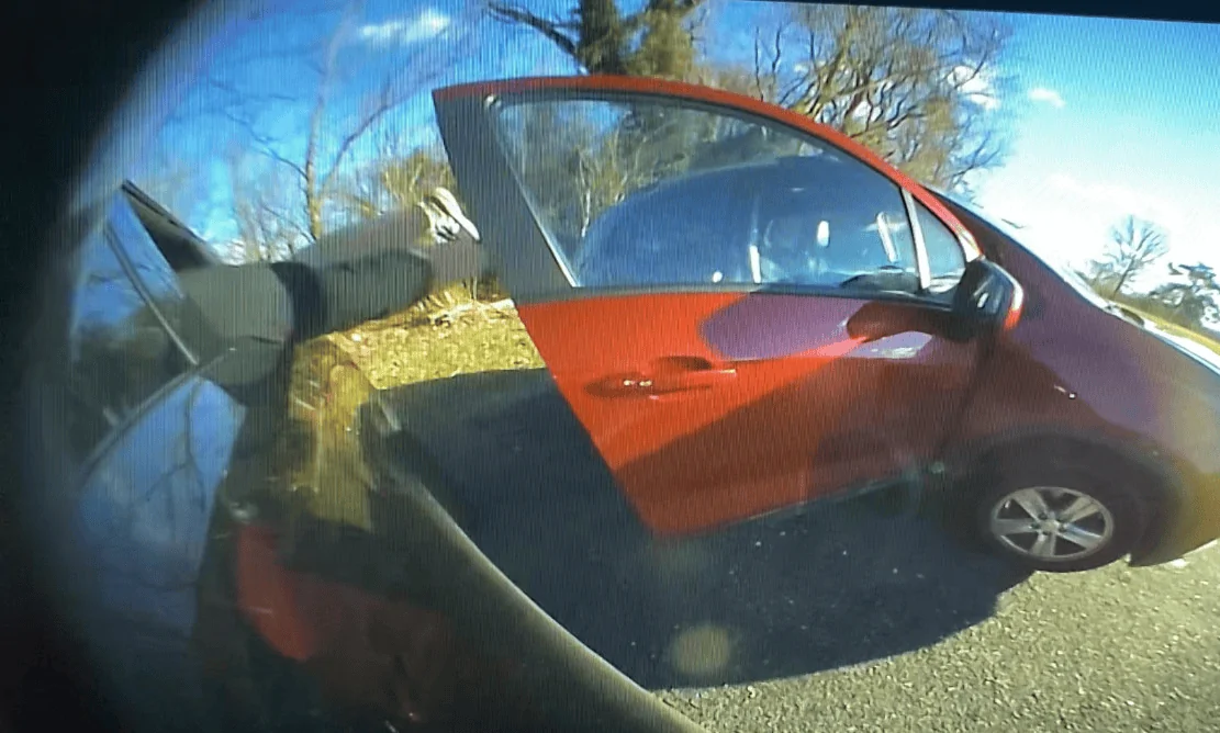 Rivian R1T R1S Rivian BREAK IN caught on gear guard camera video 1705609370413