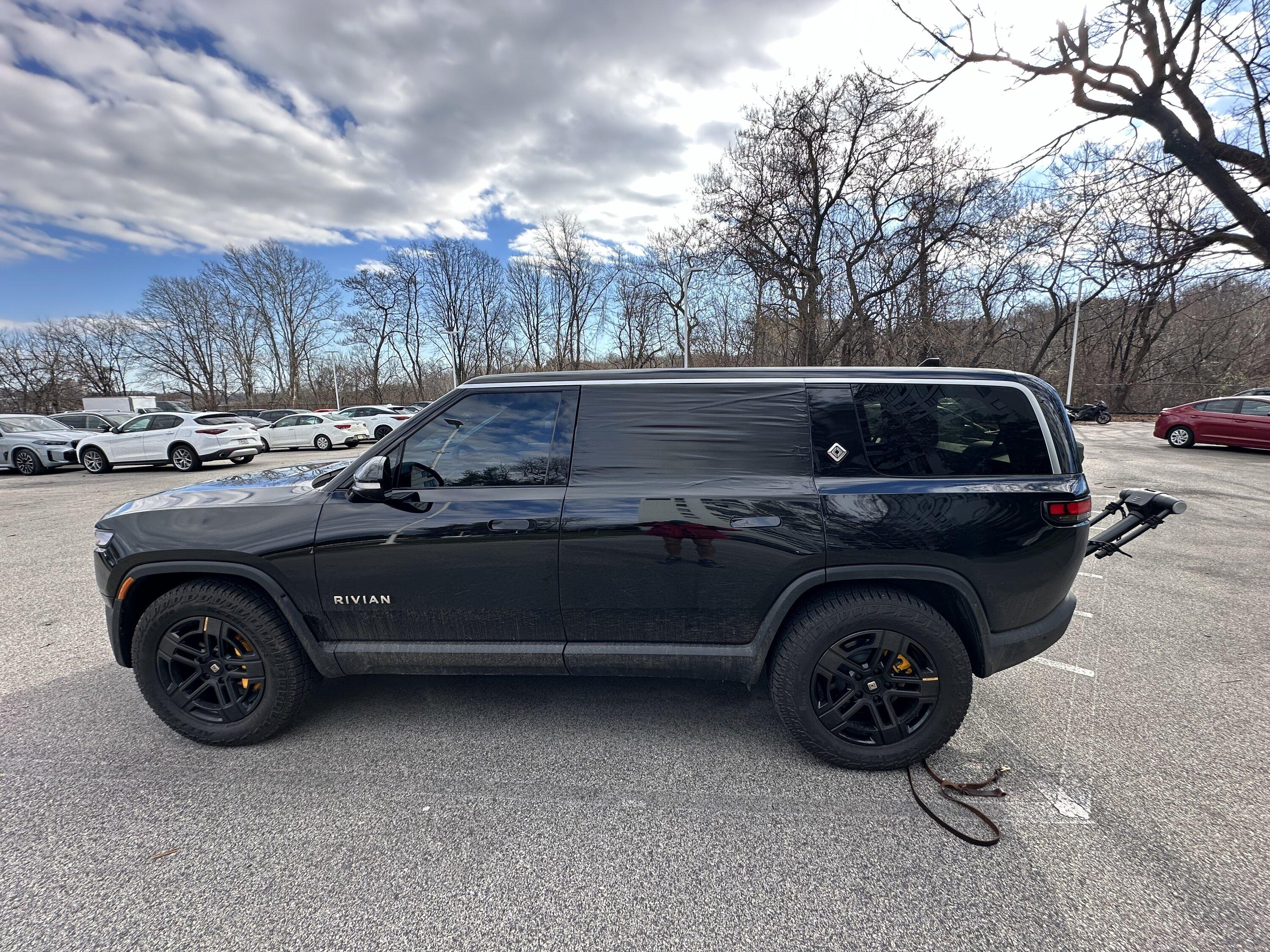 Rivian R1T R1S Rivian BREAK IN caught on gear guard camera video IMG_1498