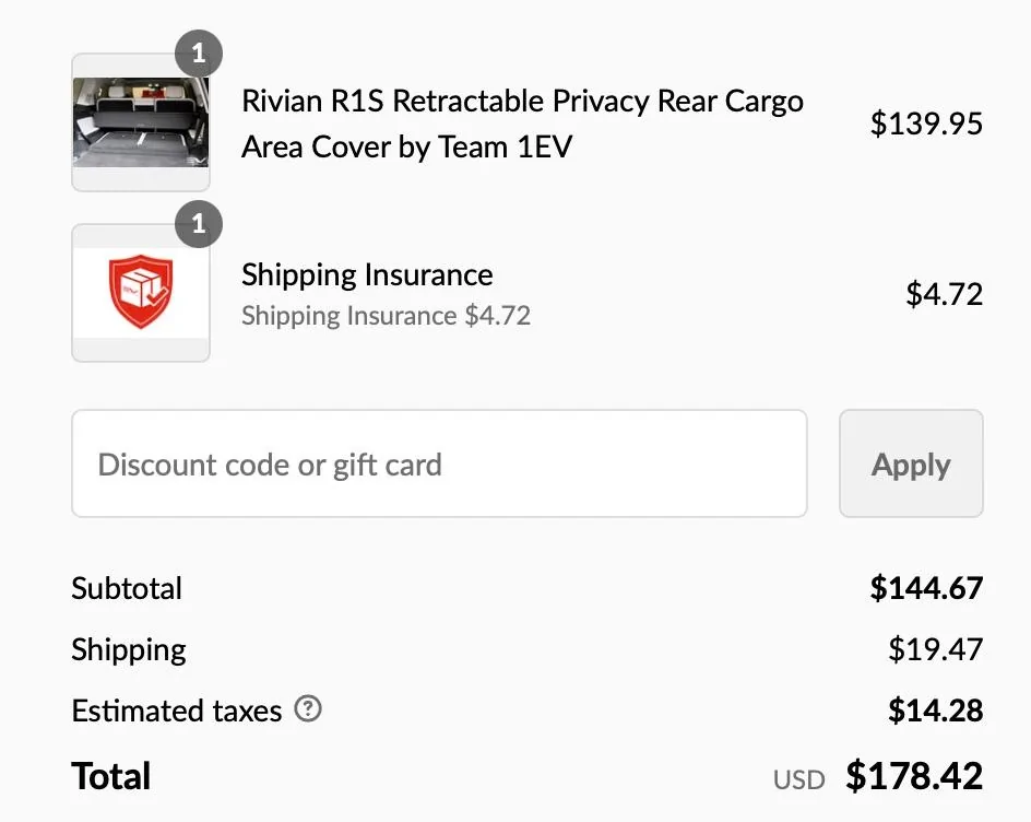 Rivian R1T R1S R1S Rear cargo covers launched and in-stock! 1