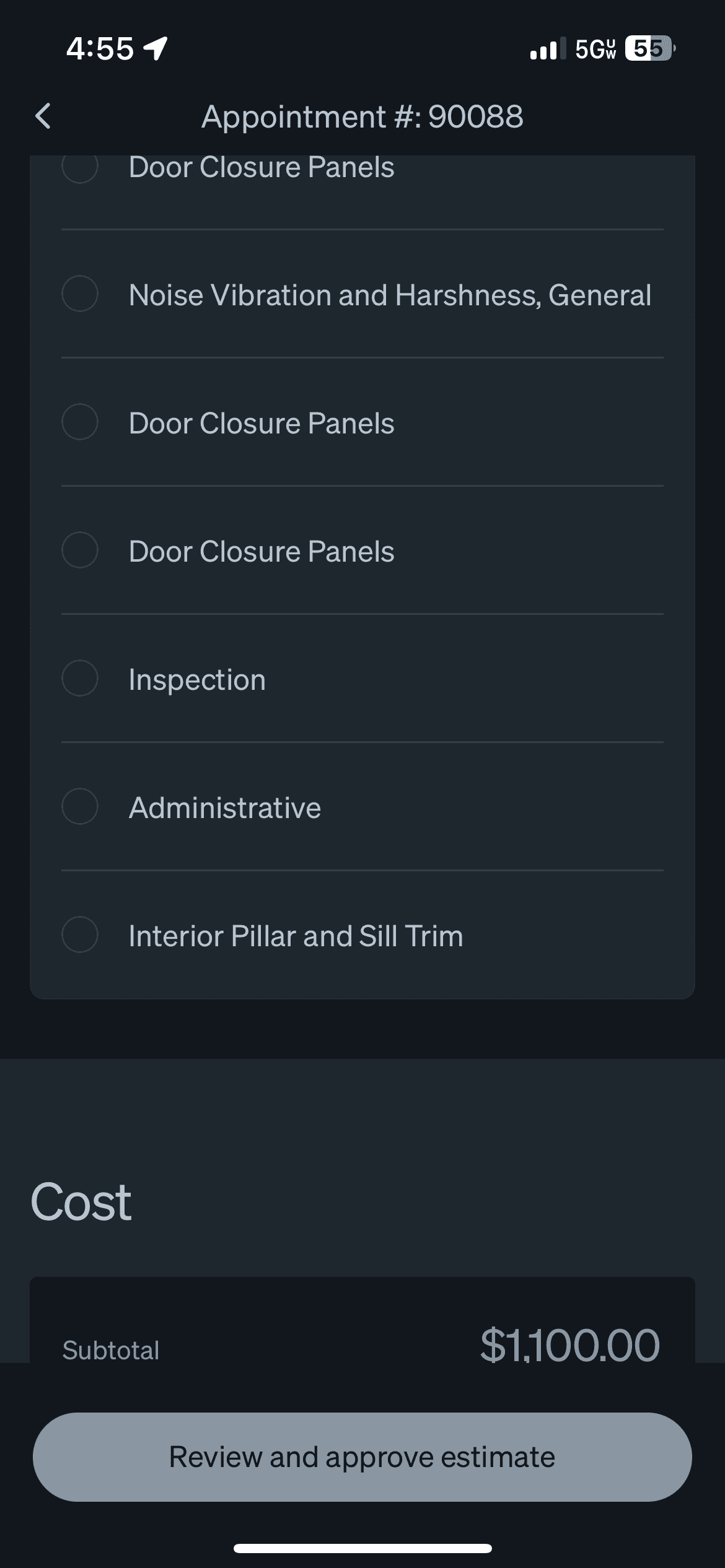 Rivian R1T R1S Warranty service cost IMG_3517