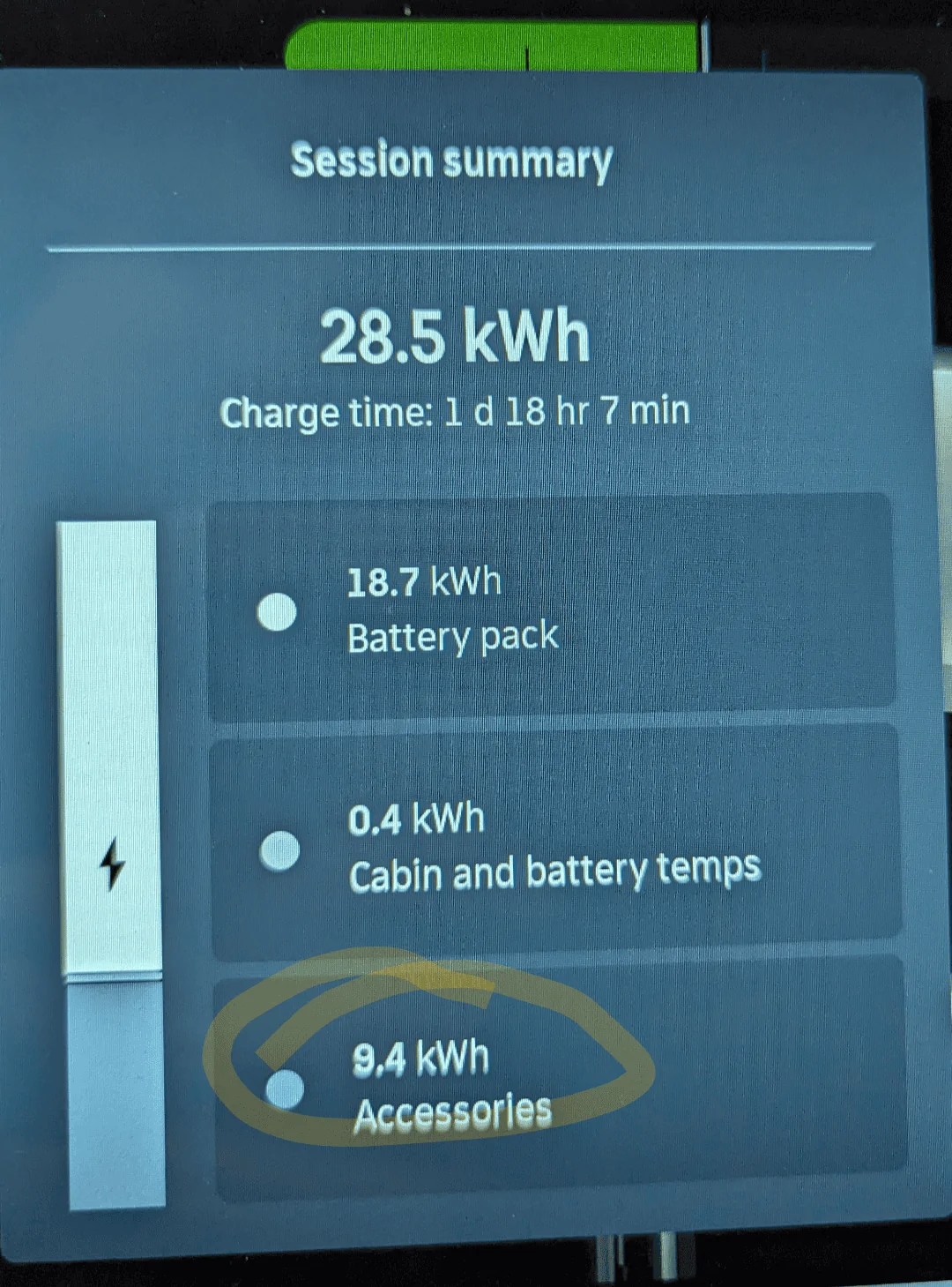 Rivian R1T R1S L2 charging (220v/12A)  ...Why is it warming battery for 30 minutes before starting to add miles? Screenshot_20240118-225057