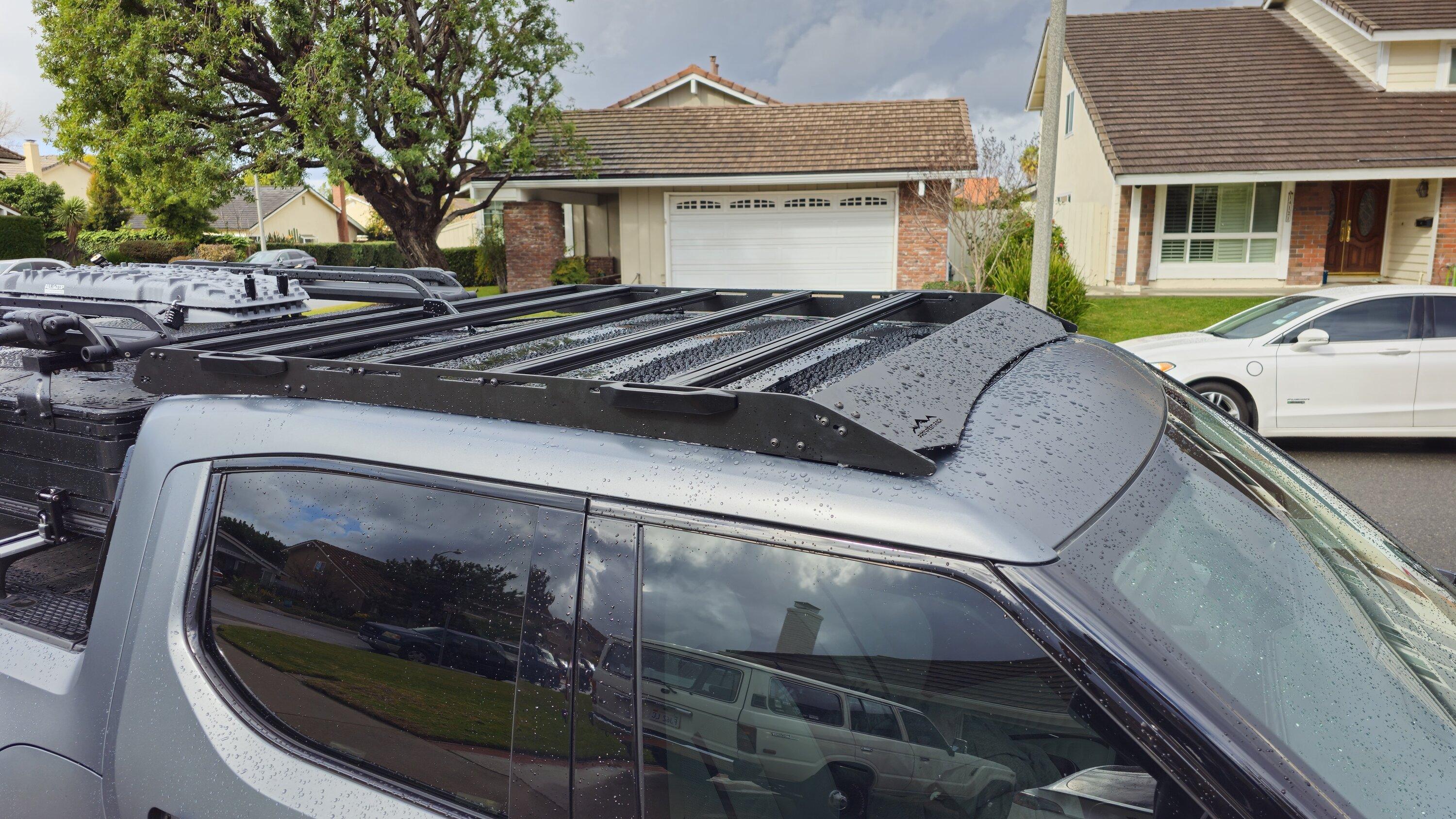 Rivian R1T R1S My Prospeed roof rack setup on R1T 20240121_111358