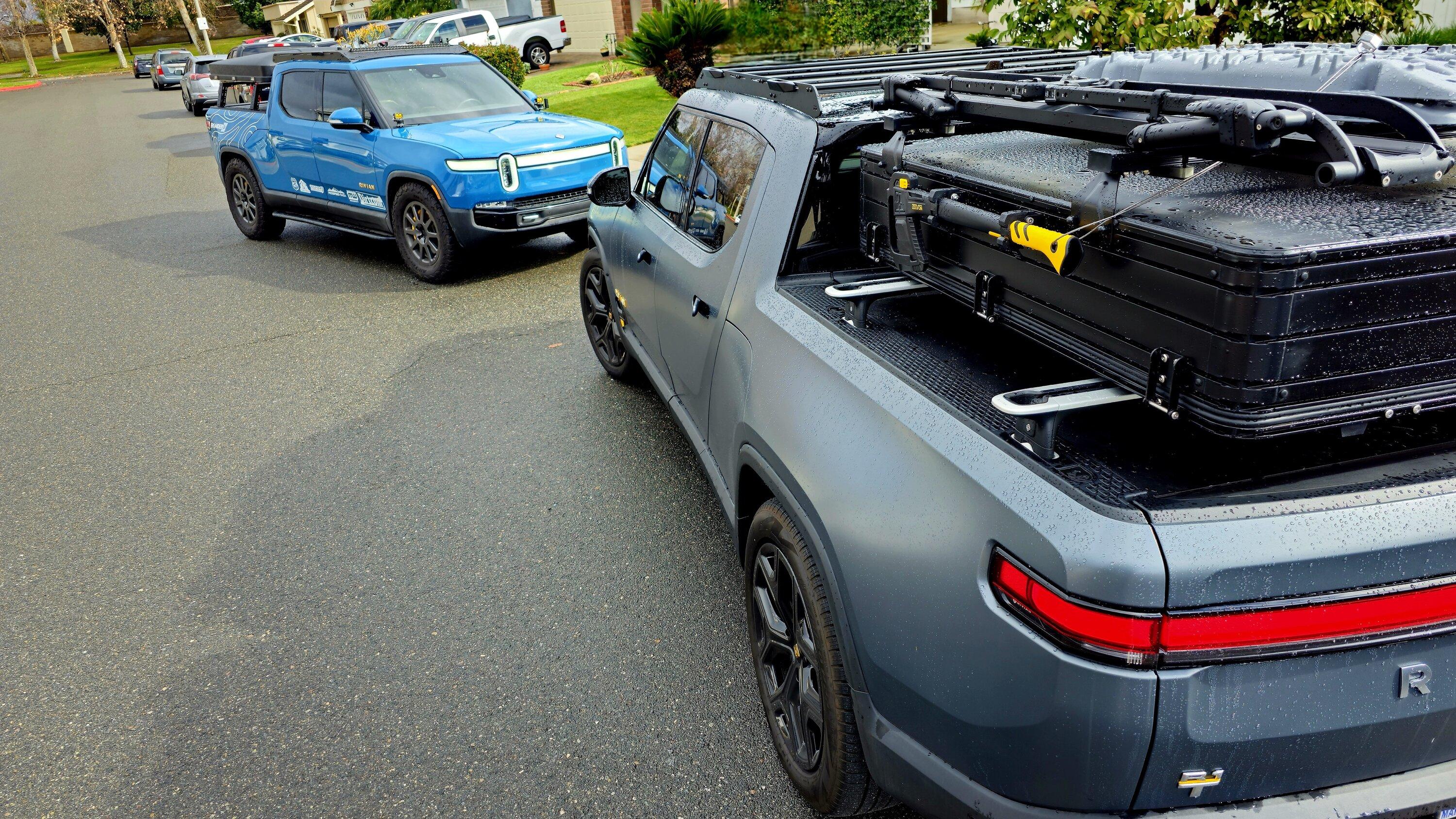 Rivian R1T R1S My Prospeed roof rack setup on R1T 20240121_111436
