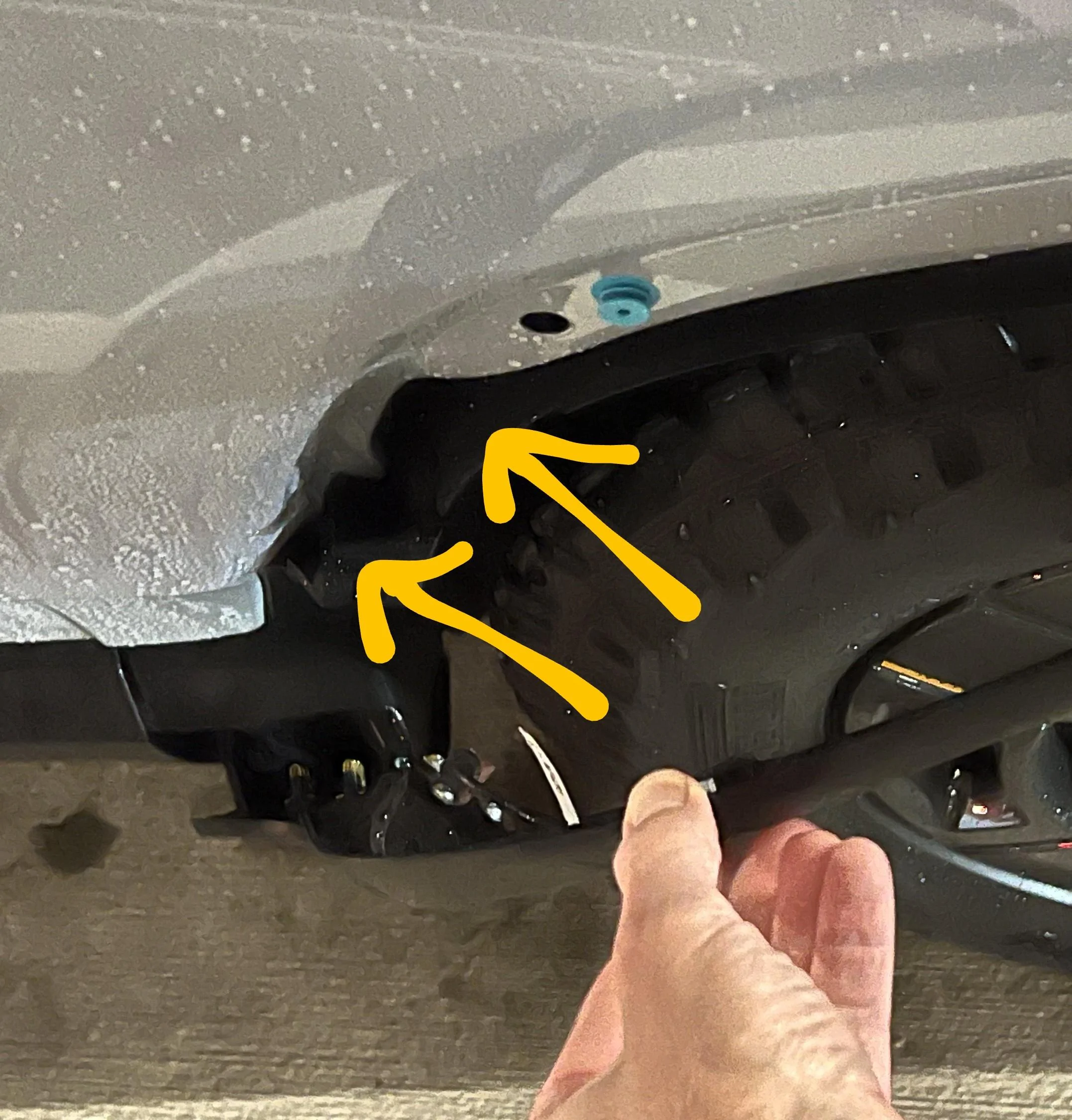Rivian R1T R1S Trim (Fender Flare) dislodged from a puddle IMG_3129~2