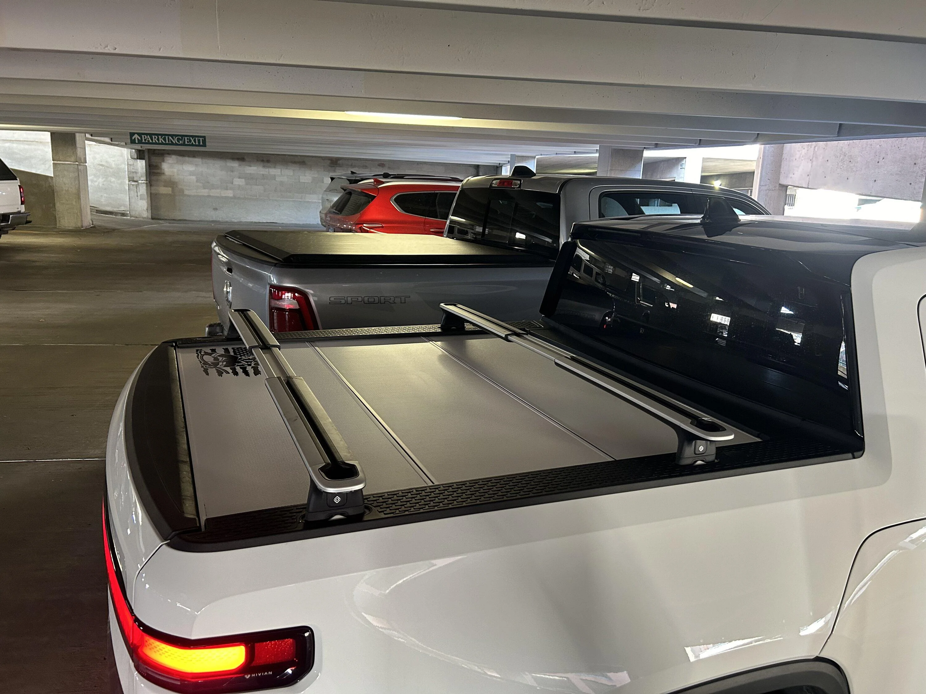 Rivian R1T R1S Tail Lidz Custom White Tonneau Cover IMG_1364