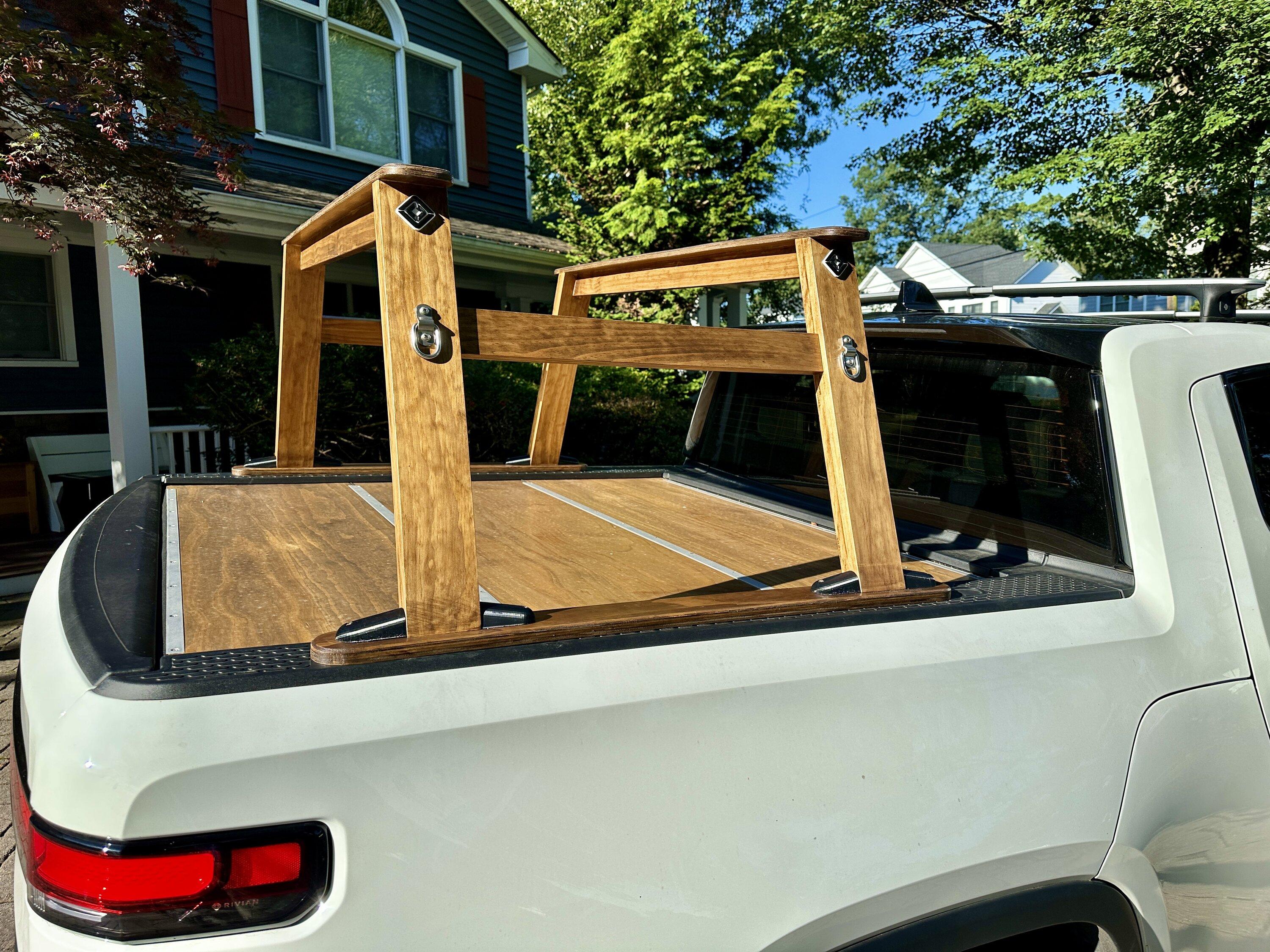 Rivian R1T R1S R1T High Truck Bed Rack for SUPs IMG_5480