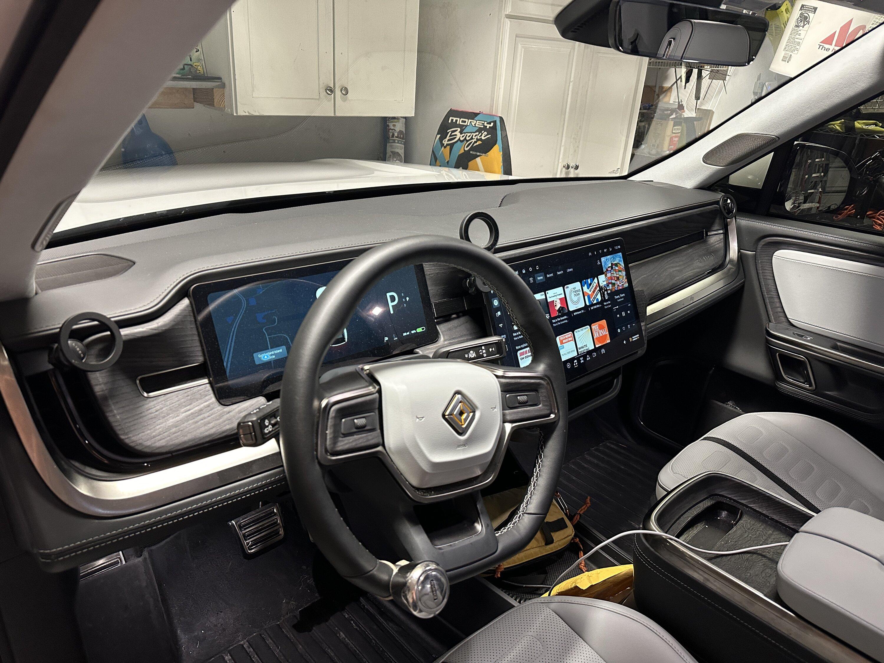 Rivian R1T R1S NEW - OpenSourceEV Parts NextGen Phone Mount - Driver and Passanger IMG_0387