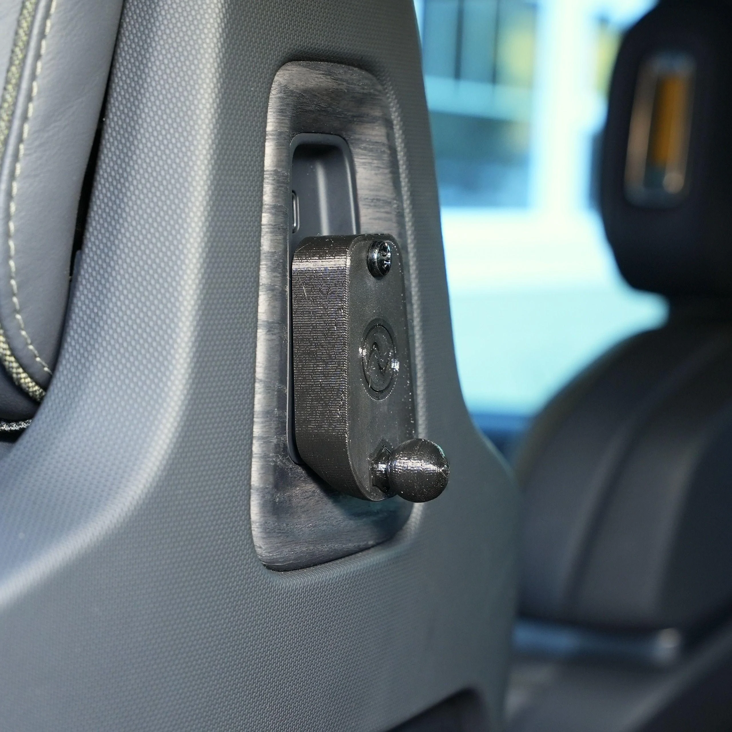 Rivian R1T R1S Tablet/Phone Mount Seat Back Anchor for Rivian R1T & R1S 17mm Seat Back Anchor