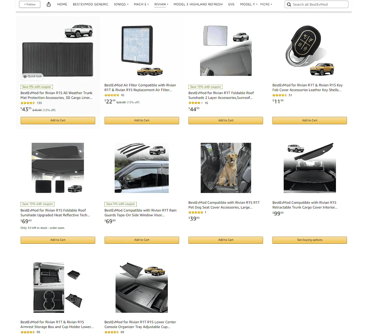 Rivian R1T R1S 【BestEvMod】Retractable Cargo Cover for R1S now available, saving 20% during the weekend! 1706276325742