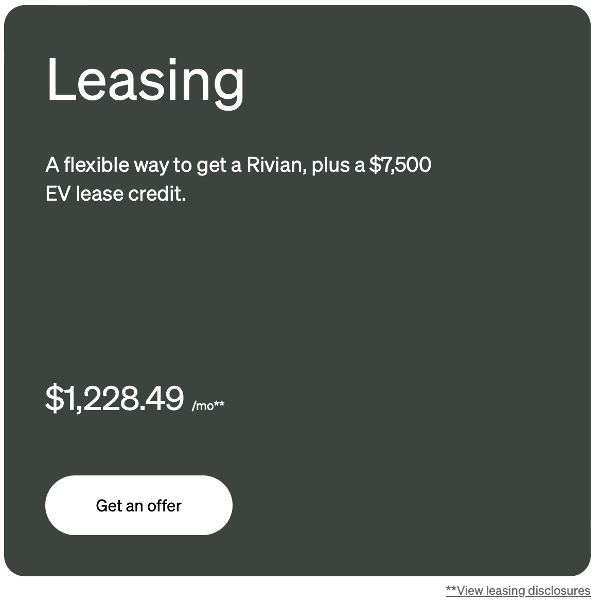 Rivian R1T R1S Lease for $1,228/mo? No, try $1,711/mo: negative equity issue? 1706314820929