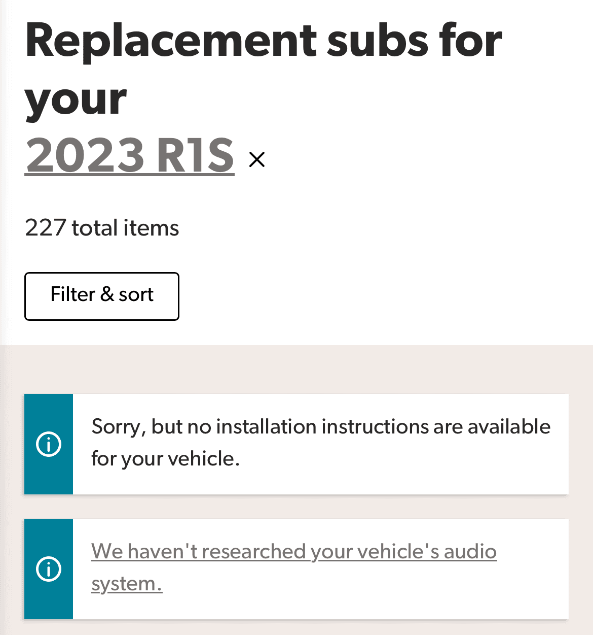 Rivian R1T R1S Subwoofer Upgrade Advice and Review: NVX amp &  JL subwoofers (dual voice coil 4ohm shallow mount) 1706486467317