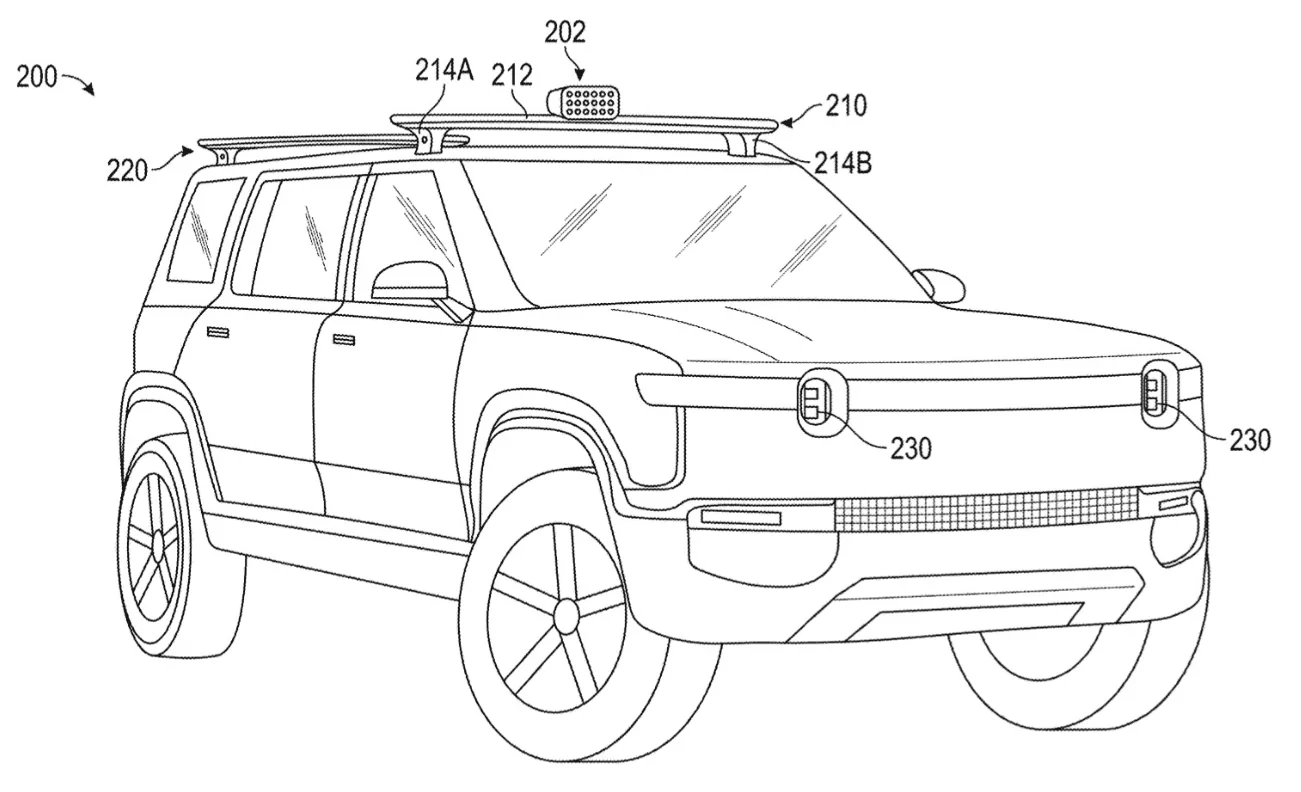 Rivian R1T R1S R2 Design Leak via Patent? 1706534870606
