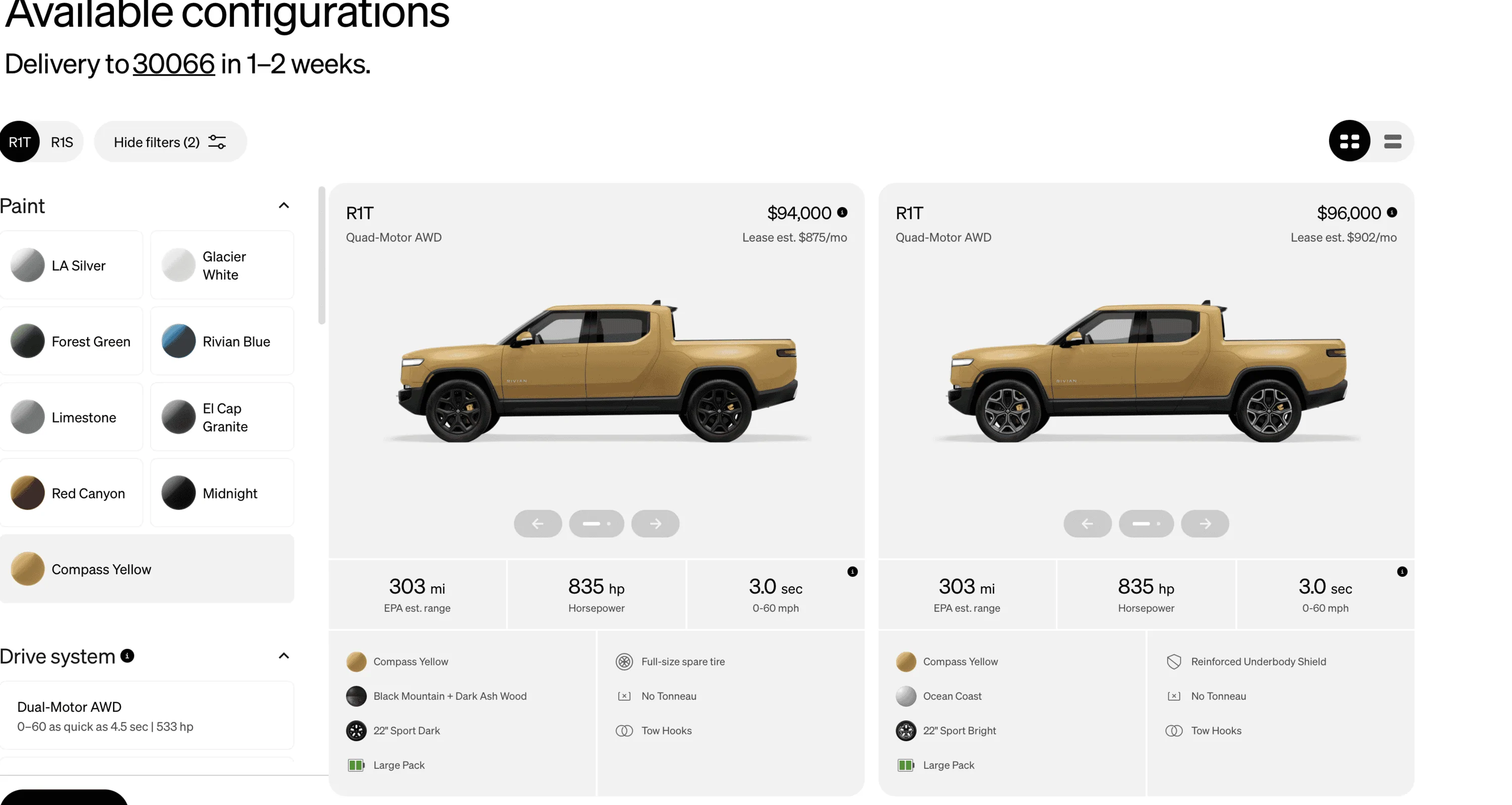Benchmark Rivian R1t R1T/R1S Shop Access Now Open to All (most) | Rivian Forums - R1 R2 R3 ...
