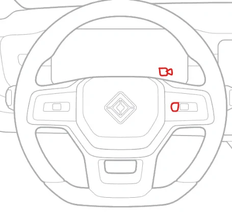 Rivian R1T R1S Feature request: AI detects parking lot, then enable right steering wheel button to switch to main camera view 1706704900504